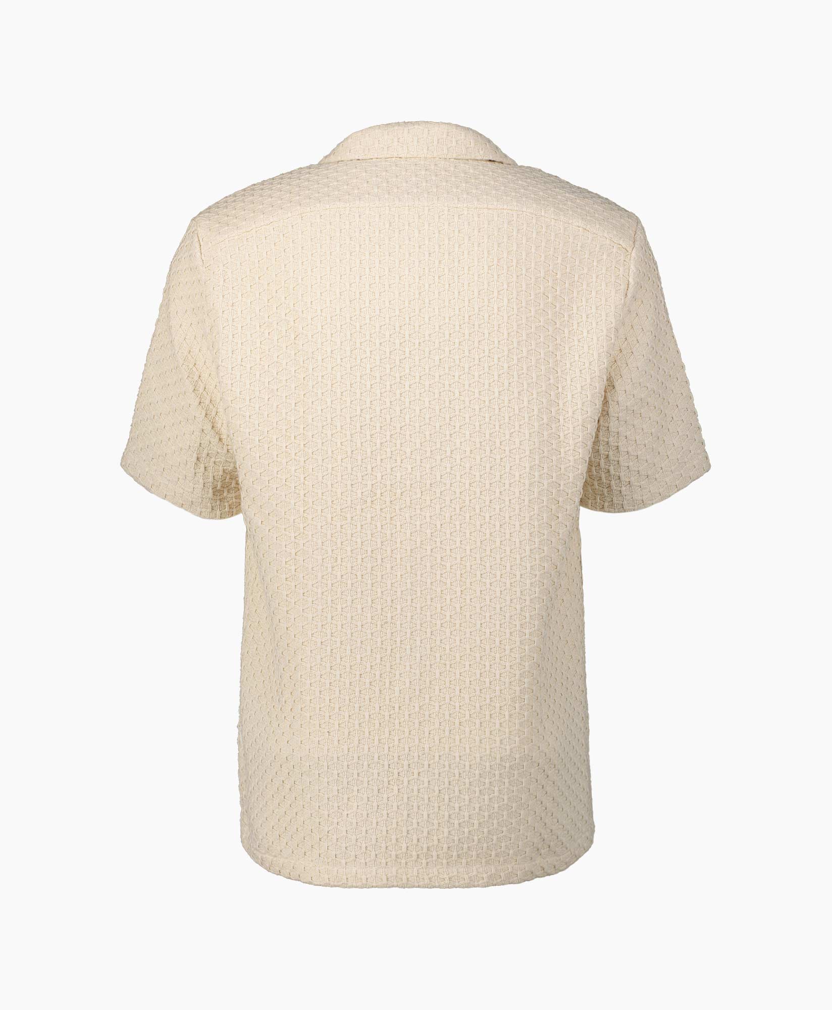 Overhemd Jacquard Croche Off White