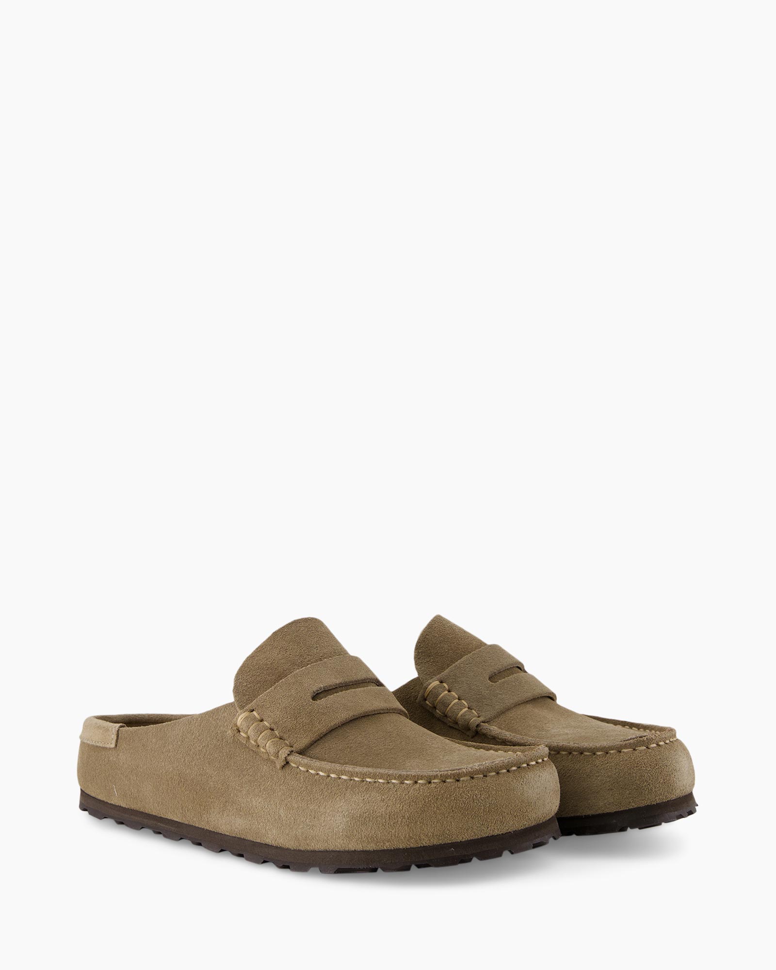 Sandaal Naples Wrapped Suede Leather Taupe