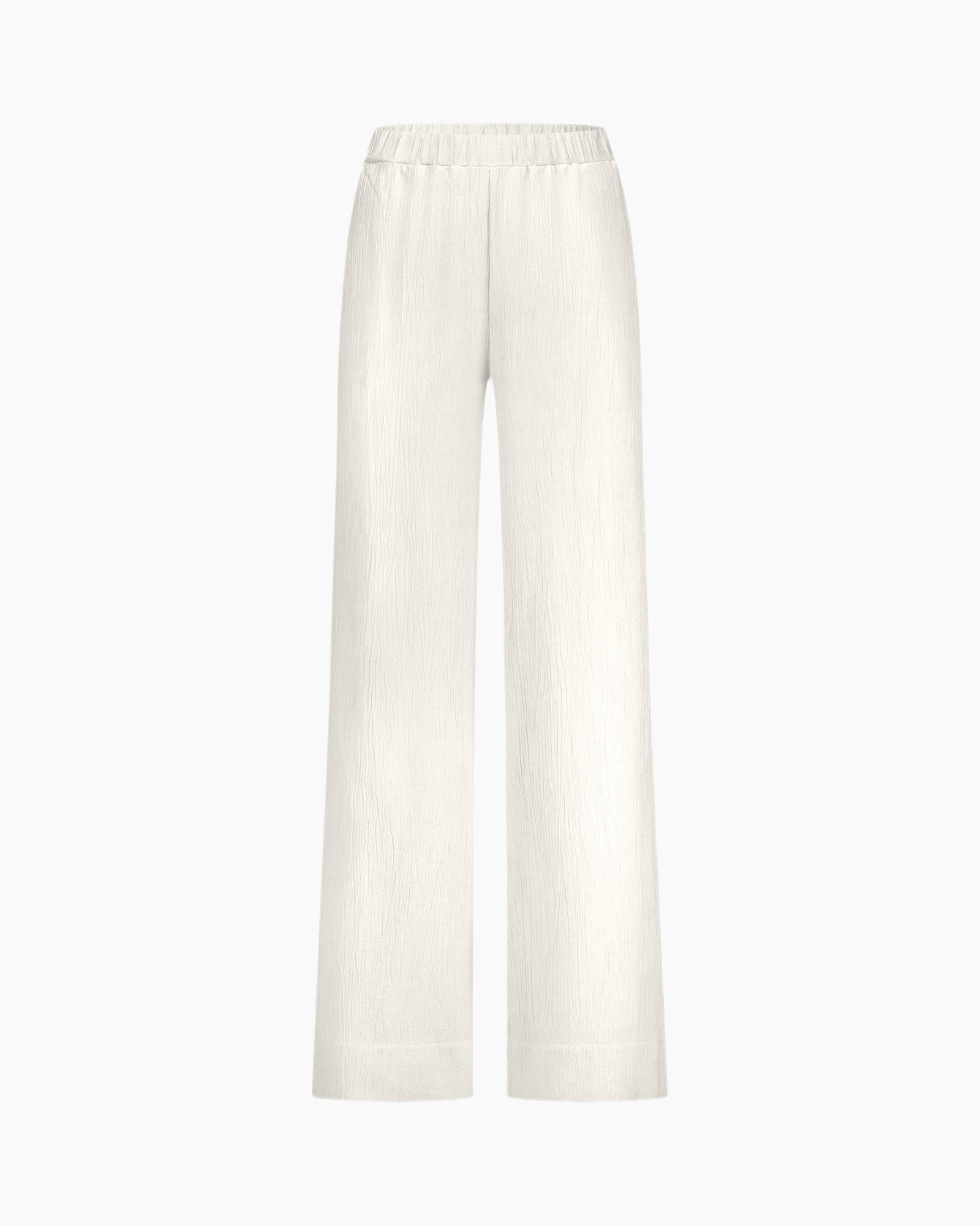Broek Grace Linen Look Trousers Off White