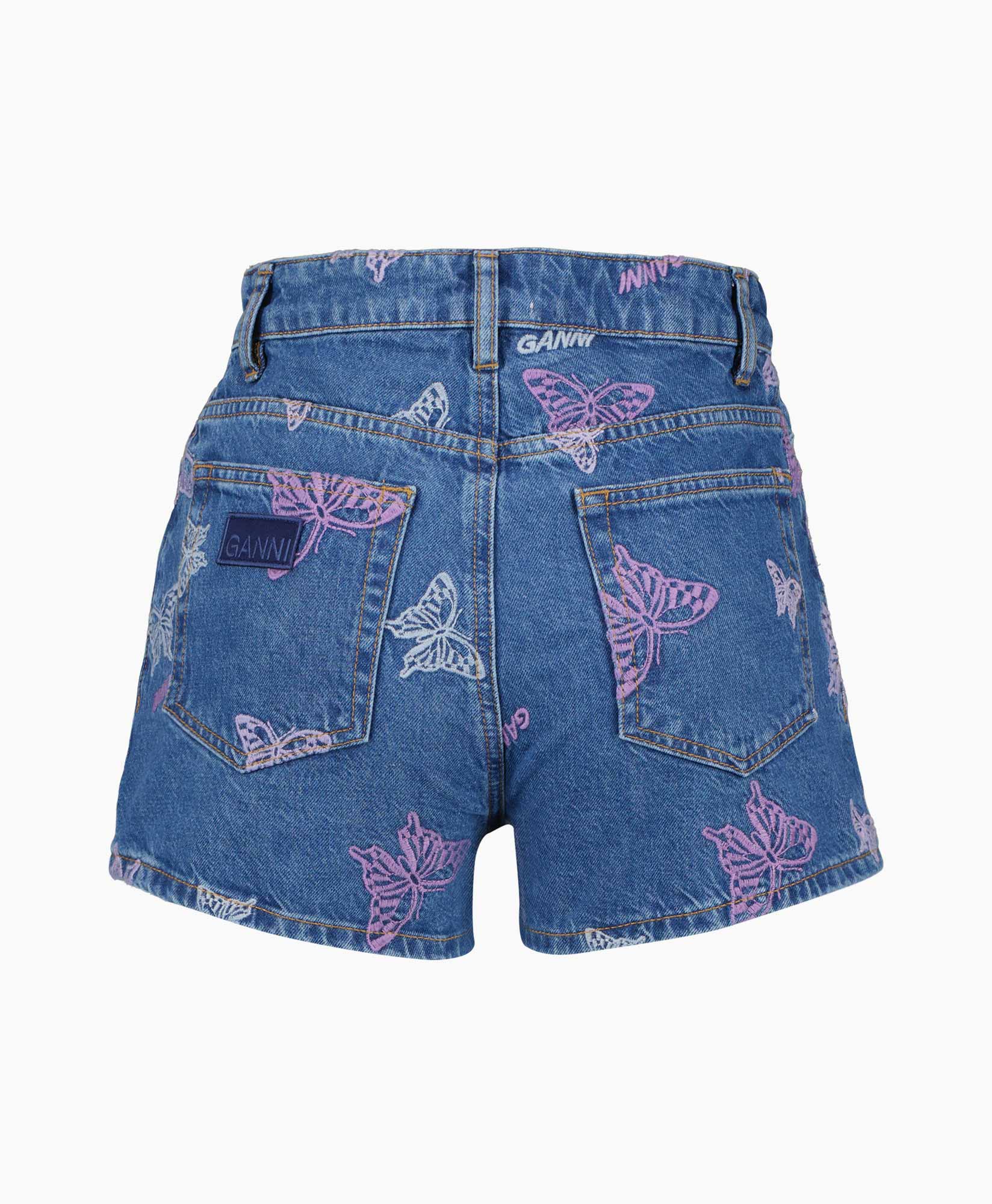 Ganni Korte Broek J1182 Blauw