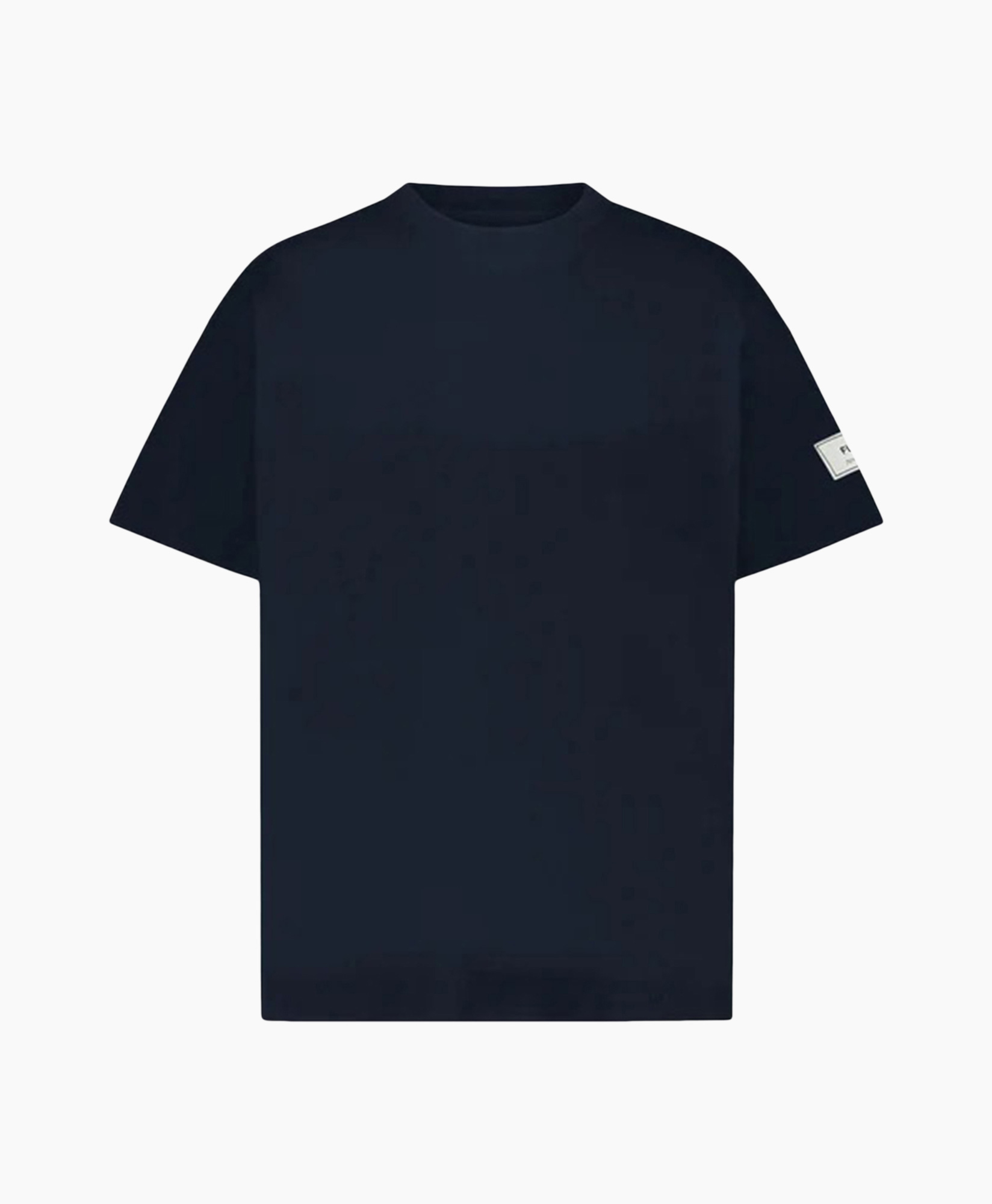 T-shirt Korte Mouw Atelier Sleeve Amblem Donker Blauw