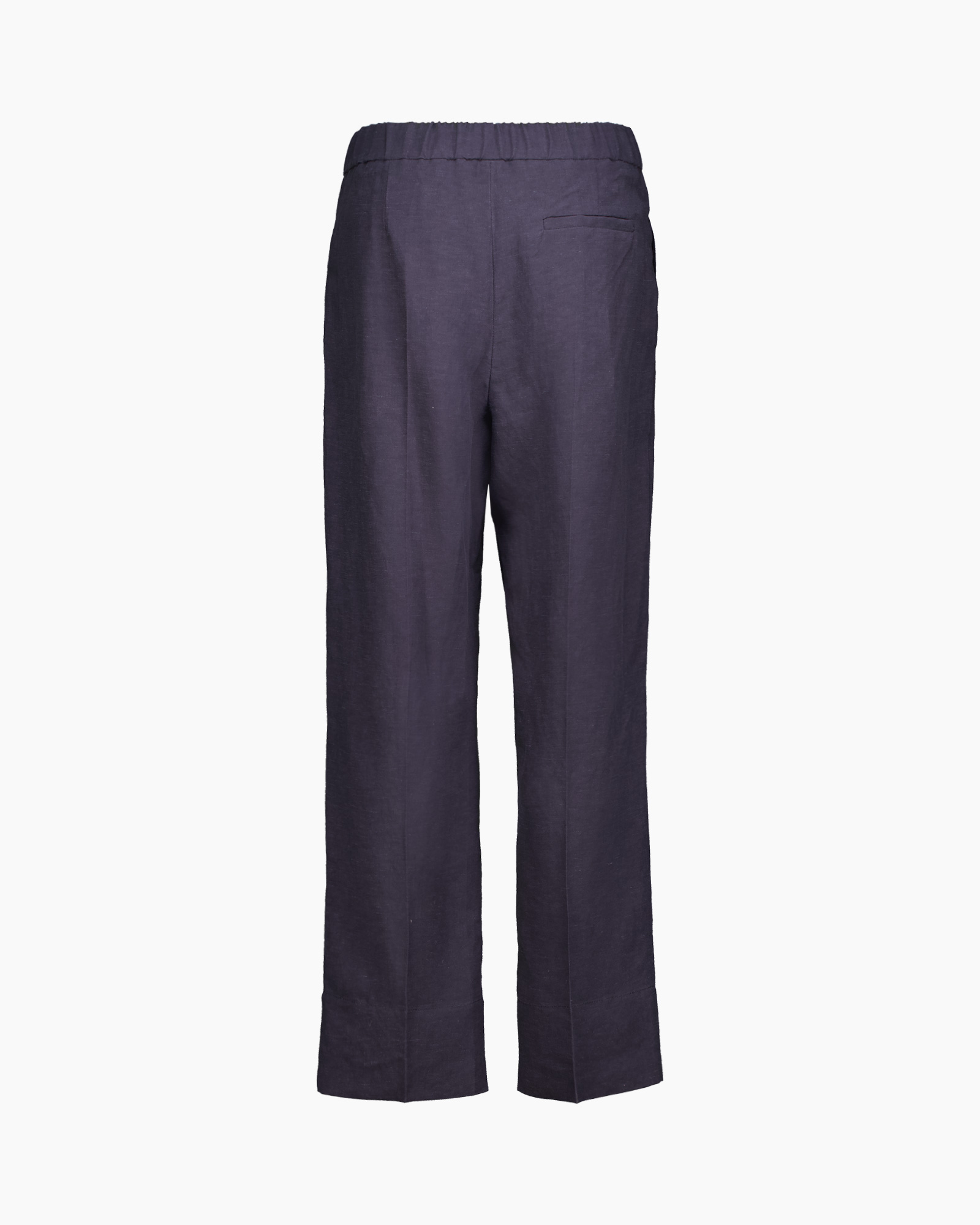 Pantalon Fine Linen Visc Sydney Donker Grijs