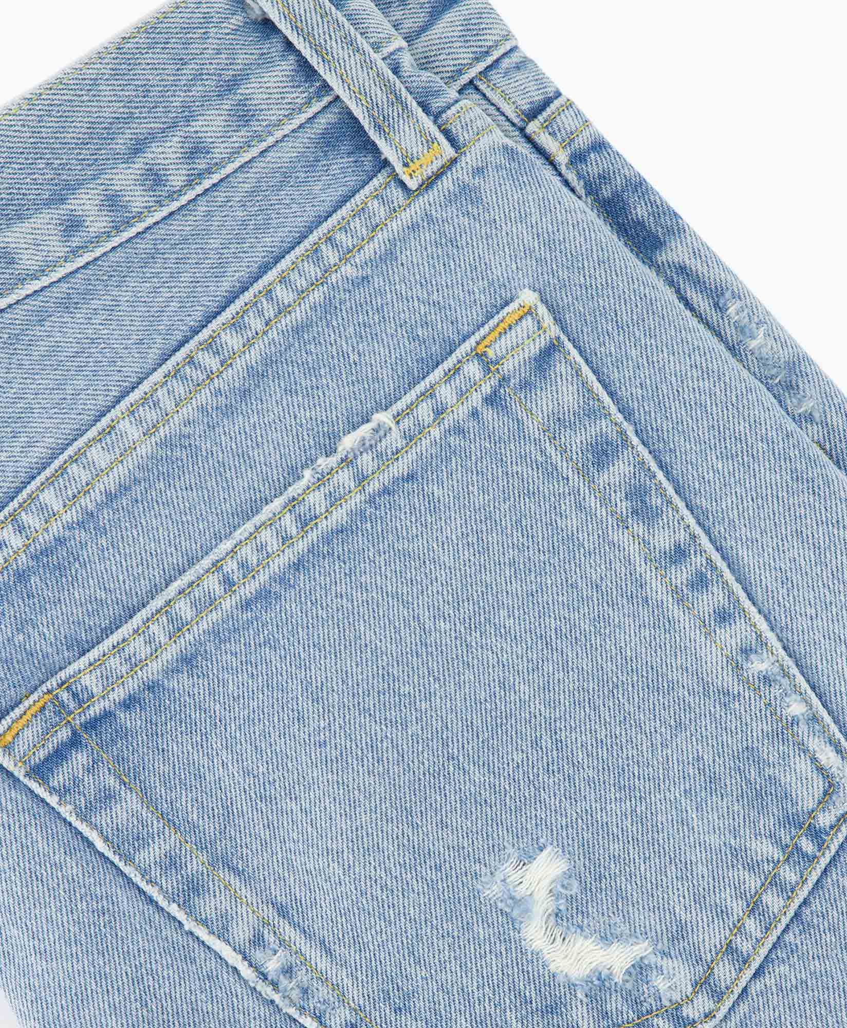 Agolde Korte Broek Parker Long Short Blauw