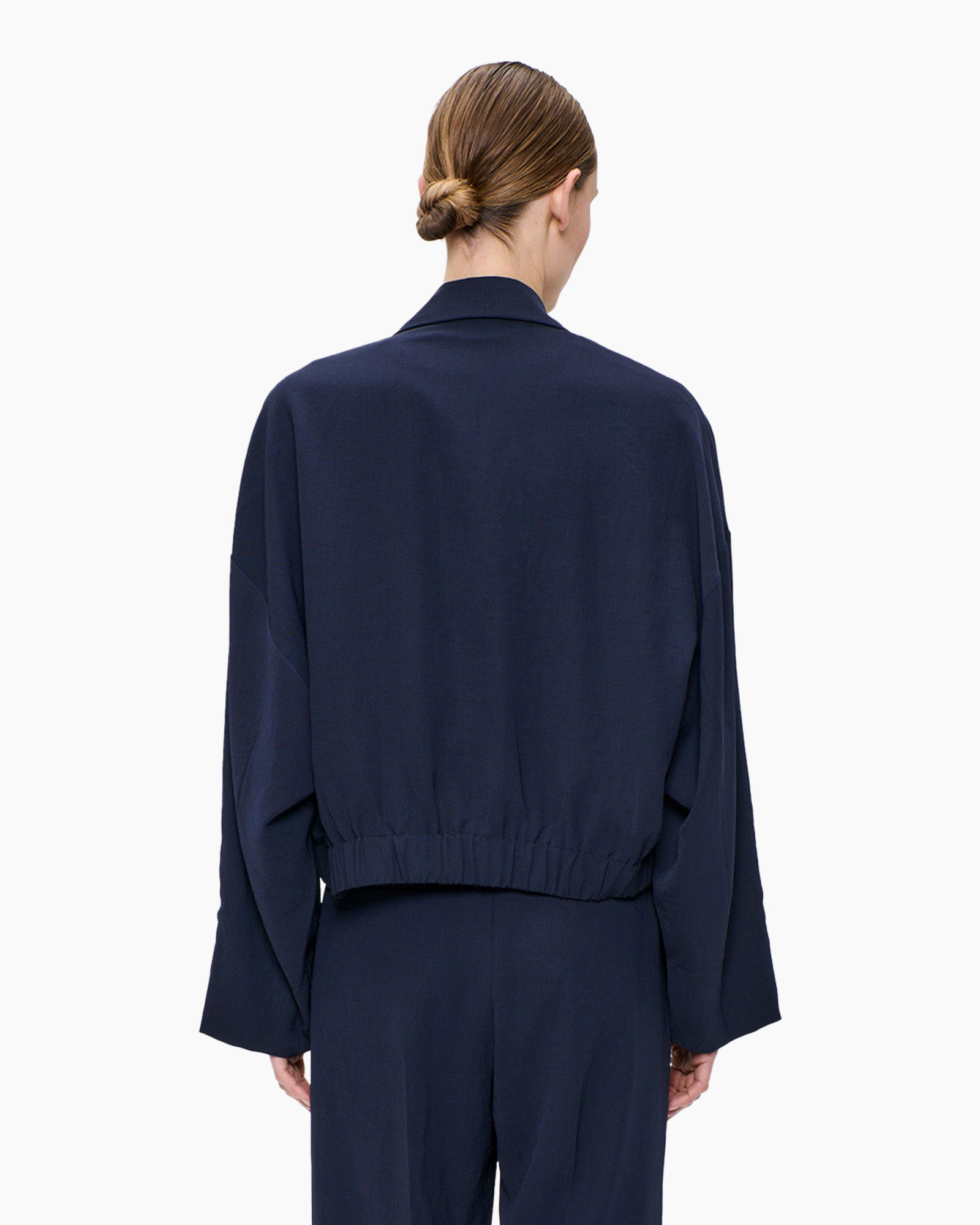 jacket, blazer, navy, two-button, loose-fit