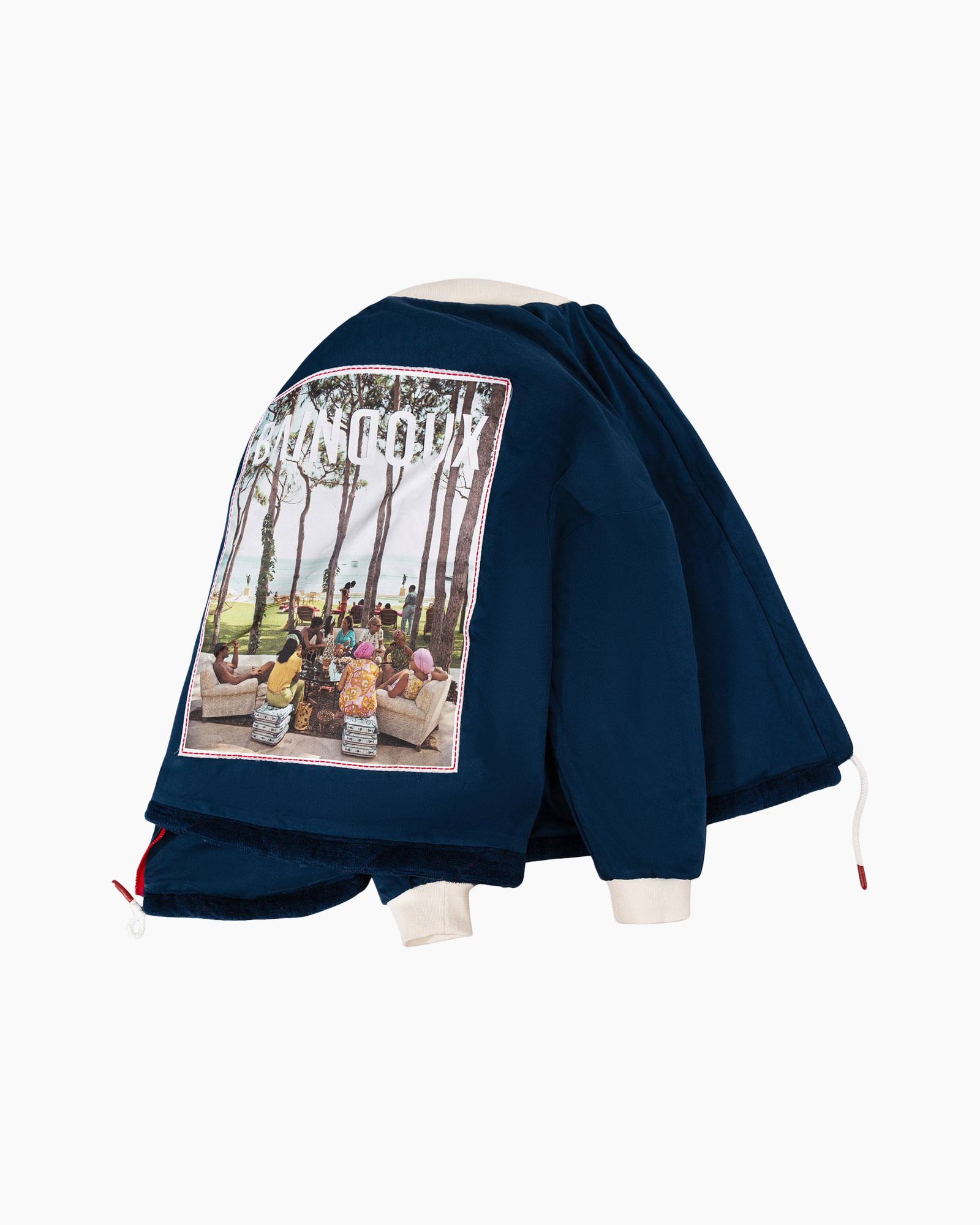 jacket, logo patch, image patch, blue, streetwear