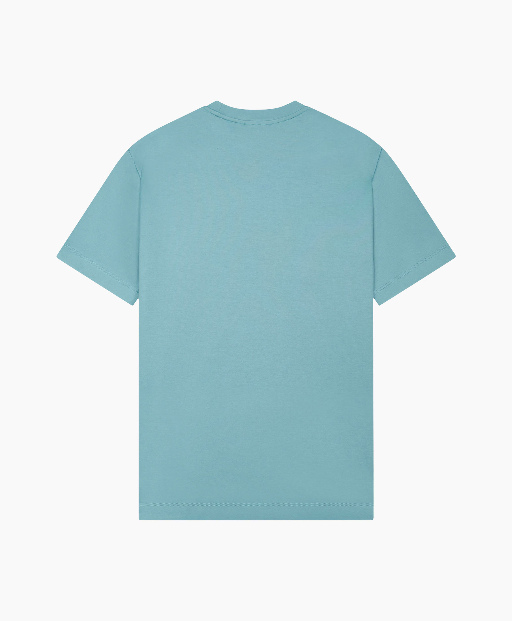 t-shirt, korte mouwen, effen, turkoois, katoen