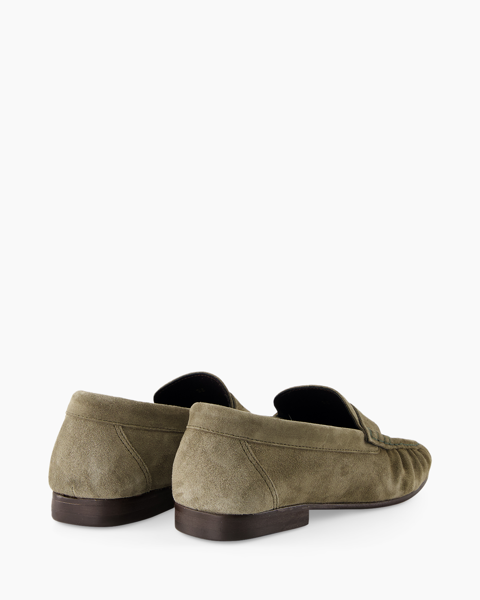 suede, loafers, moccasin, oliv, slip-on