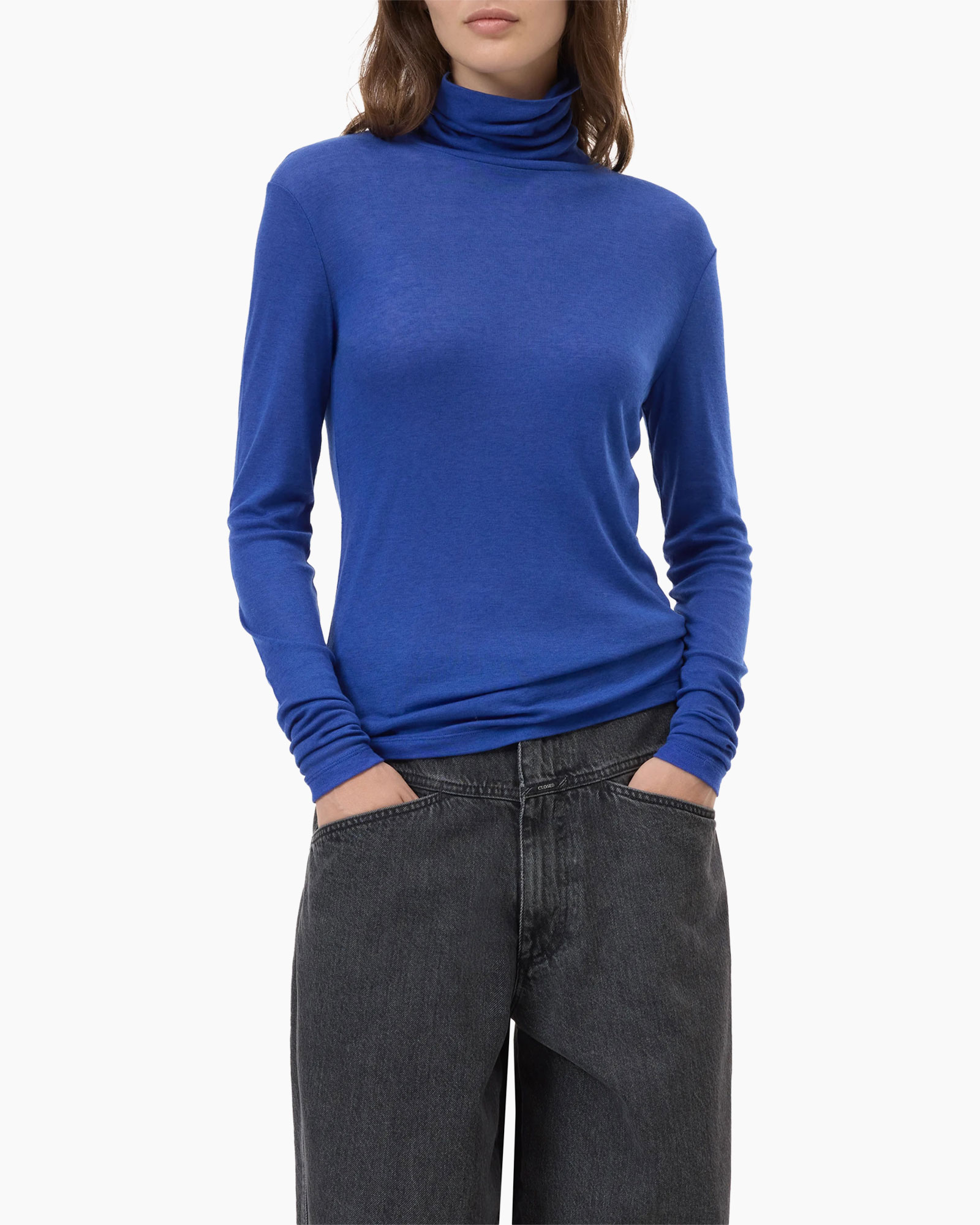 Longsleeve Turtle Neck Blauw