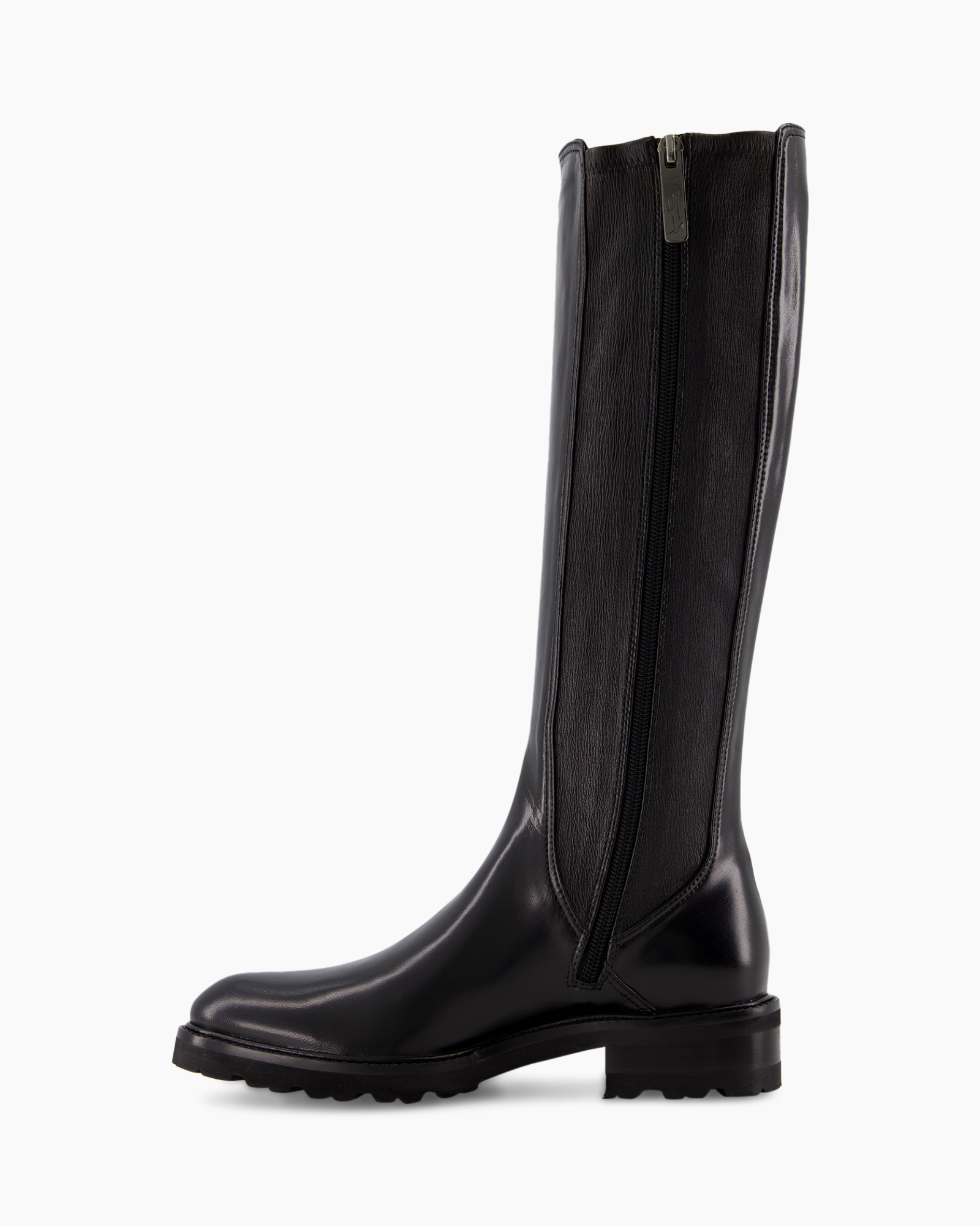 Lange Laars Stivale Stretch Zwart