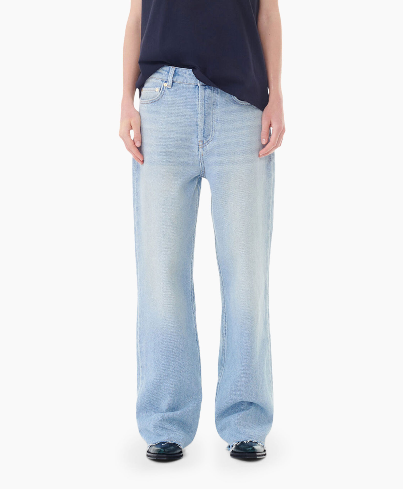 Jeans Rigid Denim Izey midden blauw