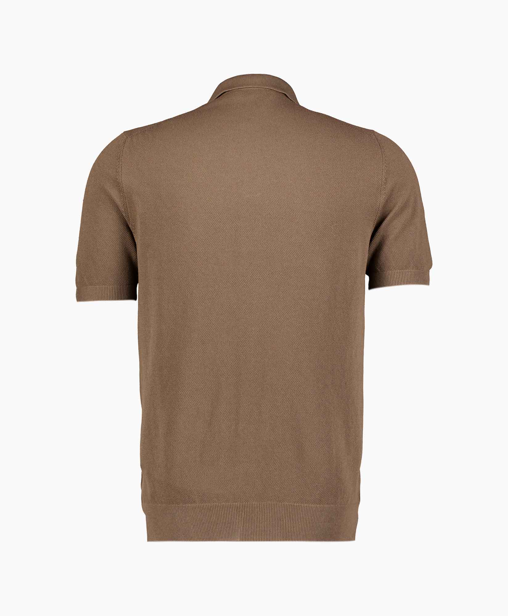 Polo Fresh Cotton Donker Bruin