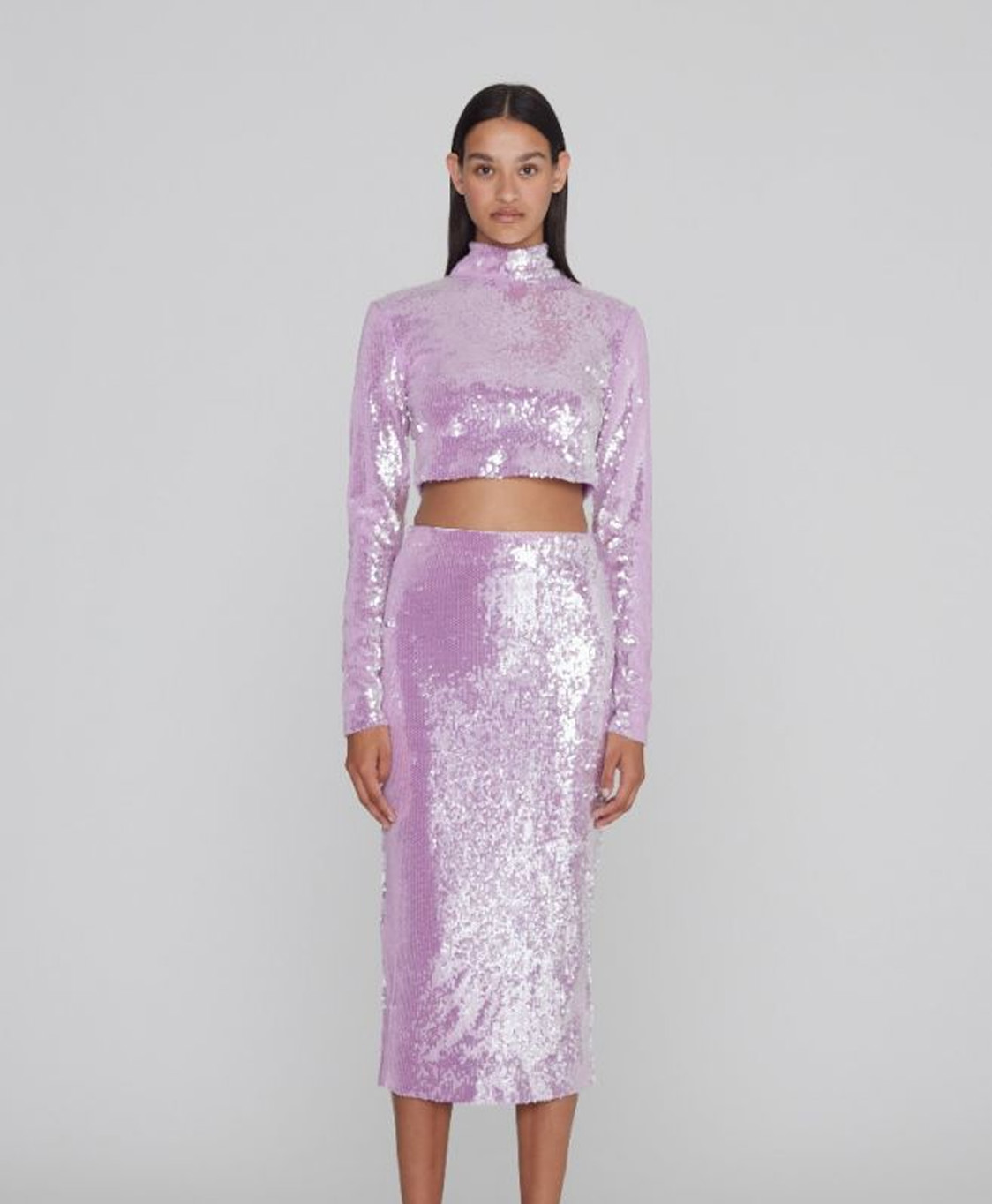 Rotate Midi Rok Rt2383 Pink