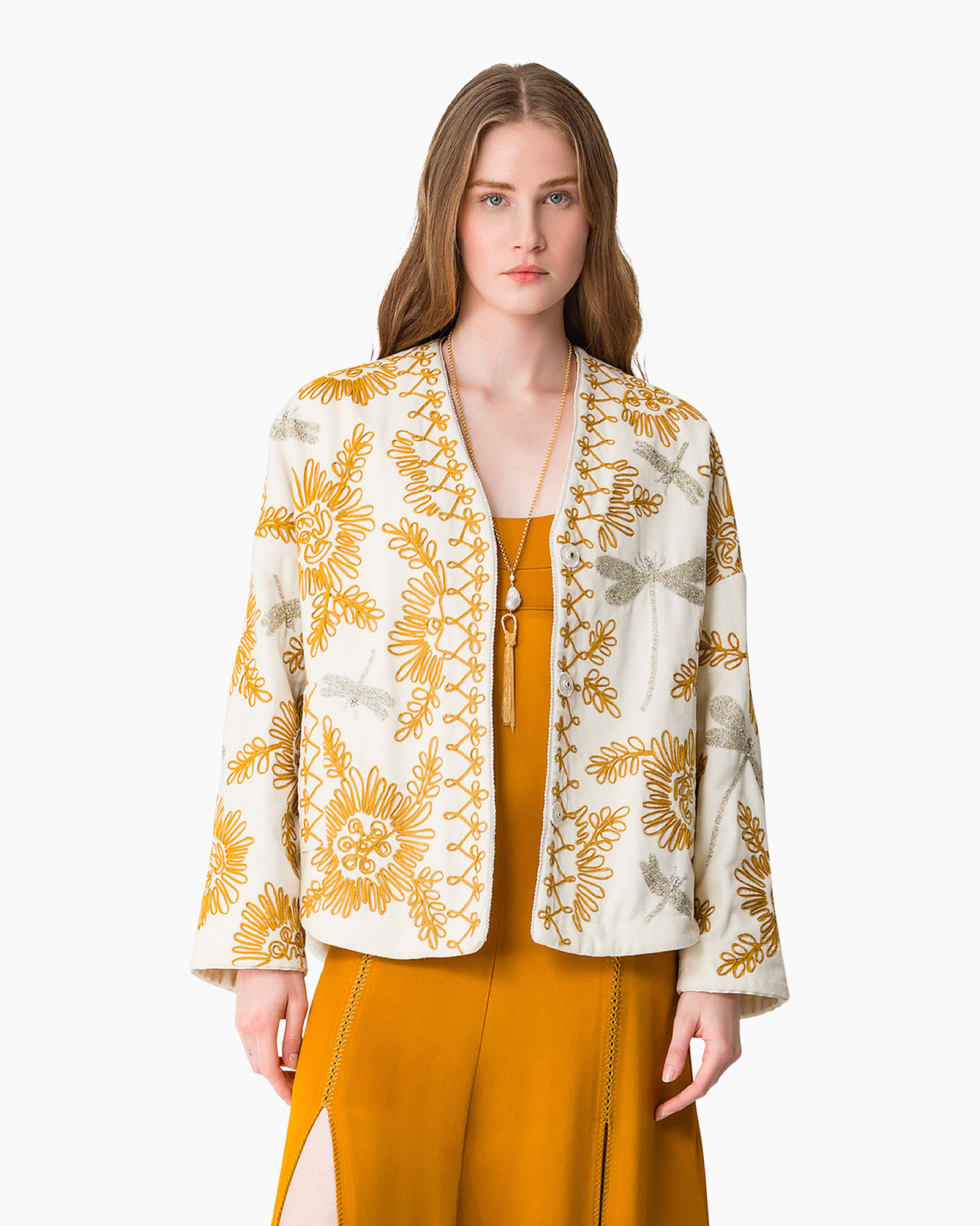 Vest Voila Une Fleur Beige