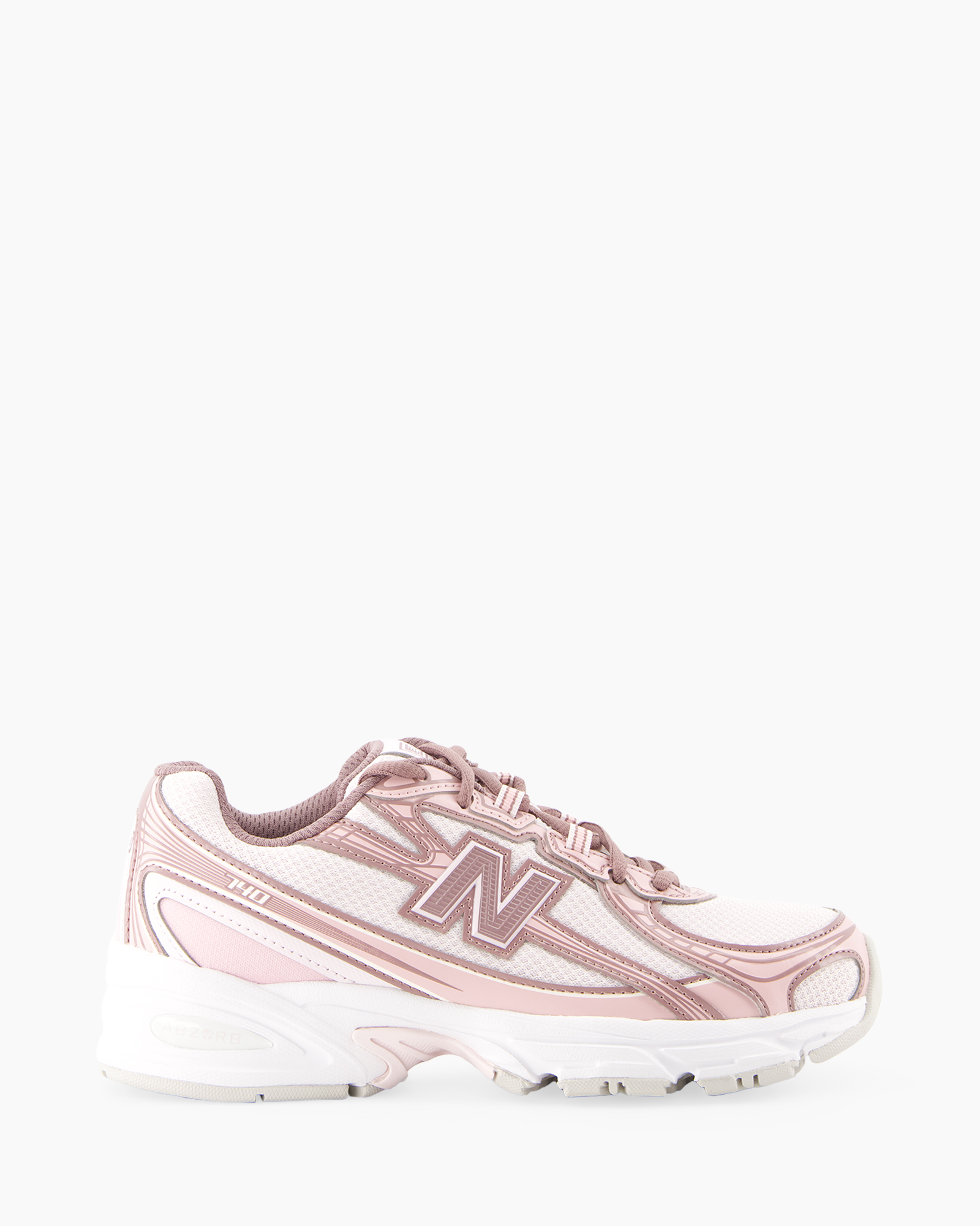 wenkschoenen, hardloopschoen, roze, mesh, witte zool