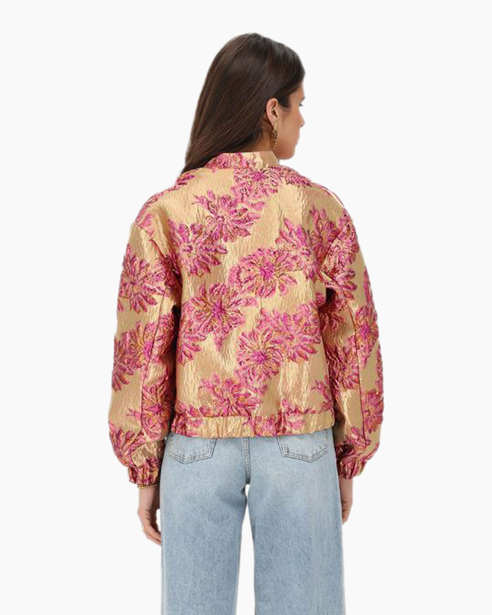 Jack Bomber Jacket Jacquard Rose