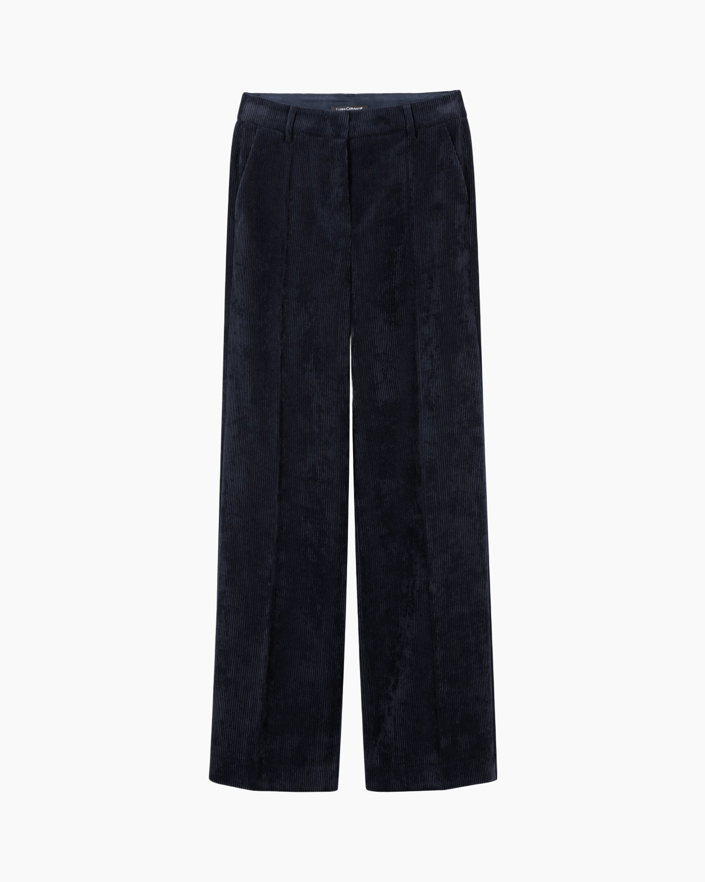 korduroy, broeken, broek, donkerblauw, wijdere