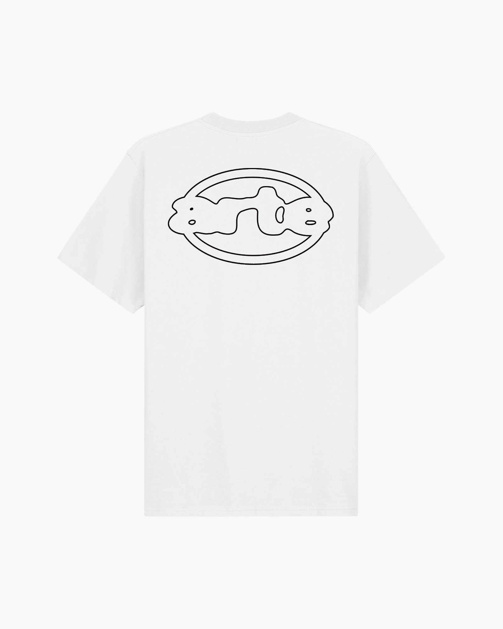 t-shirt, wit, grafisch, logo, korte mouw