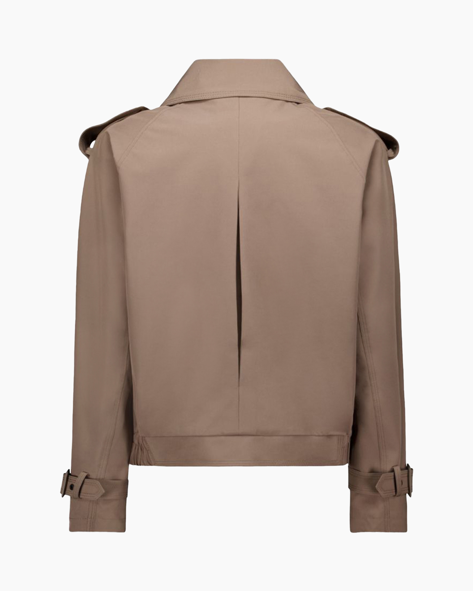 jastrijpe, dubbelbreit, beige, riem, epauletten