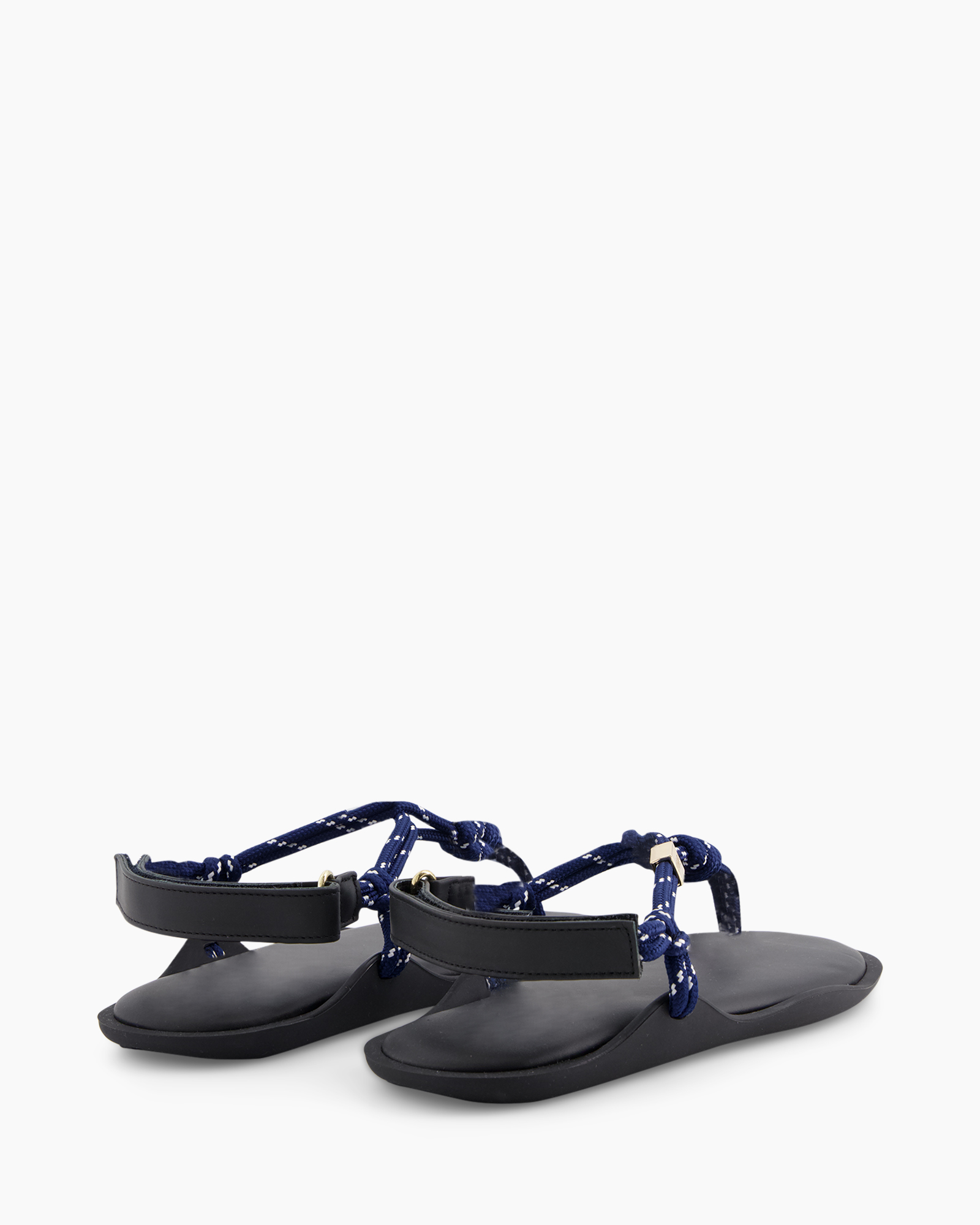 sandals, toe-ring, strap sandals, blue straps, casual footwear
