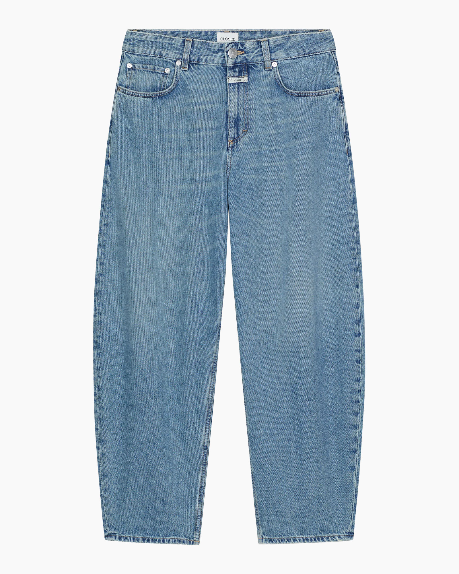 broek, denim, blauw, zonder logo, rechte pijp