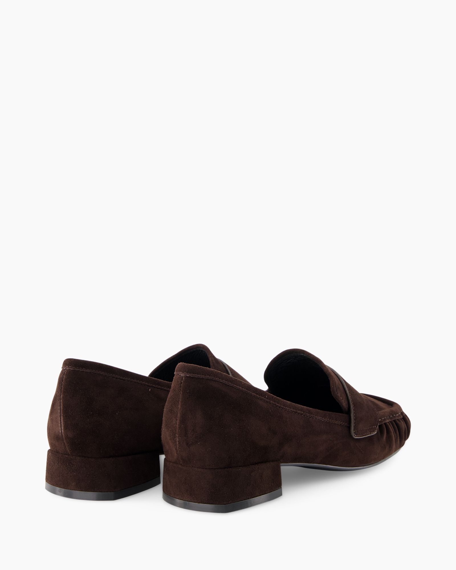 bruin, loafers, suede, middelhoge, slip-on