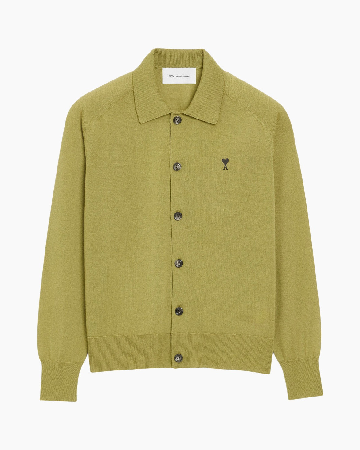 veston, lange mouw, knoppen voorkant, olijfkleurig, logo klein