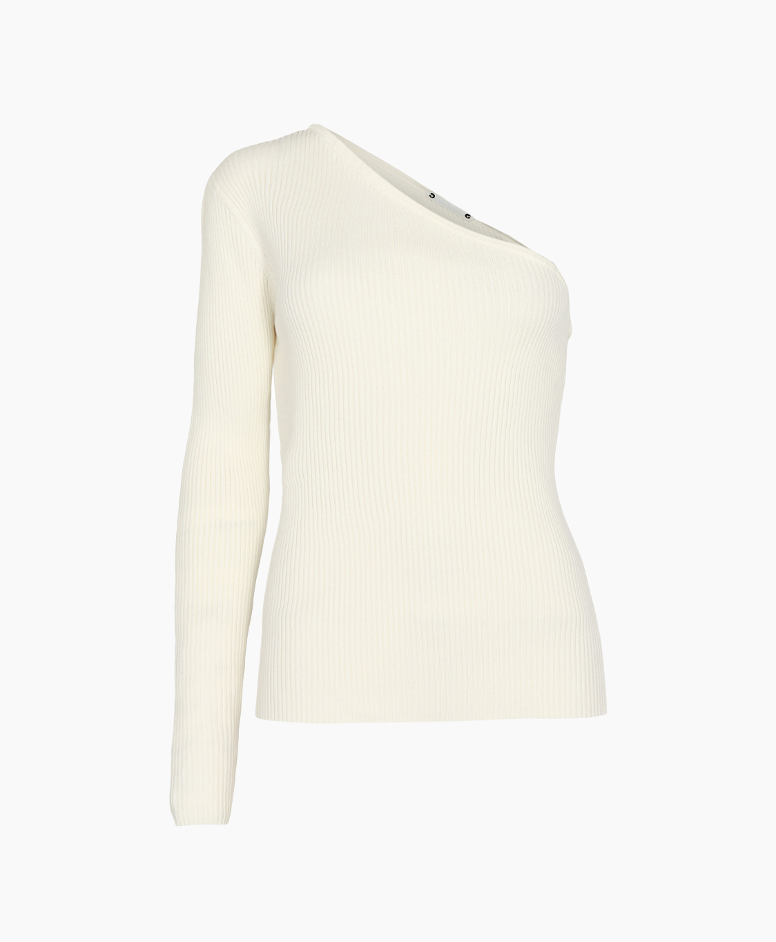 Co'couture Pullover Badu Asym Rib Off White