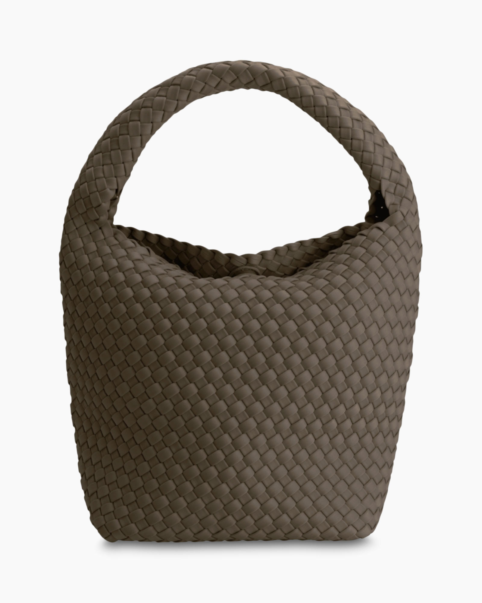 Schouder/hand Tas Bucket Bruin