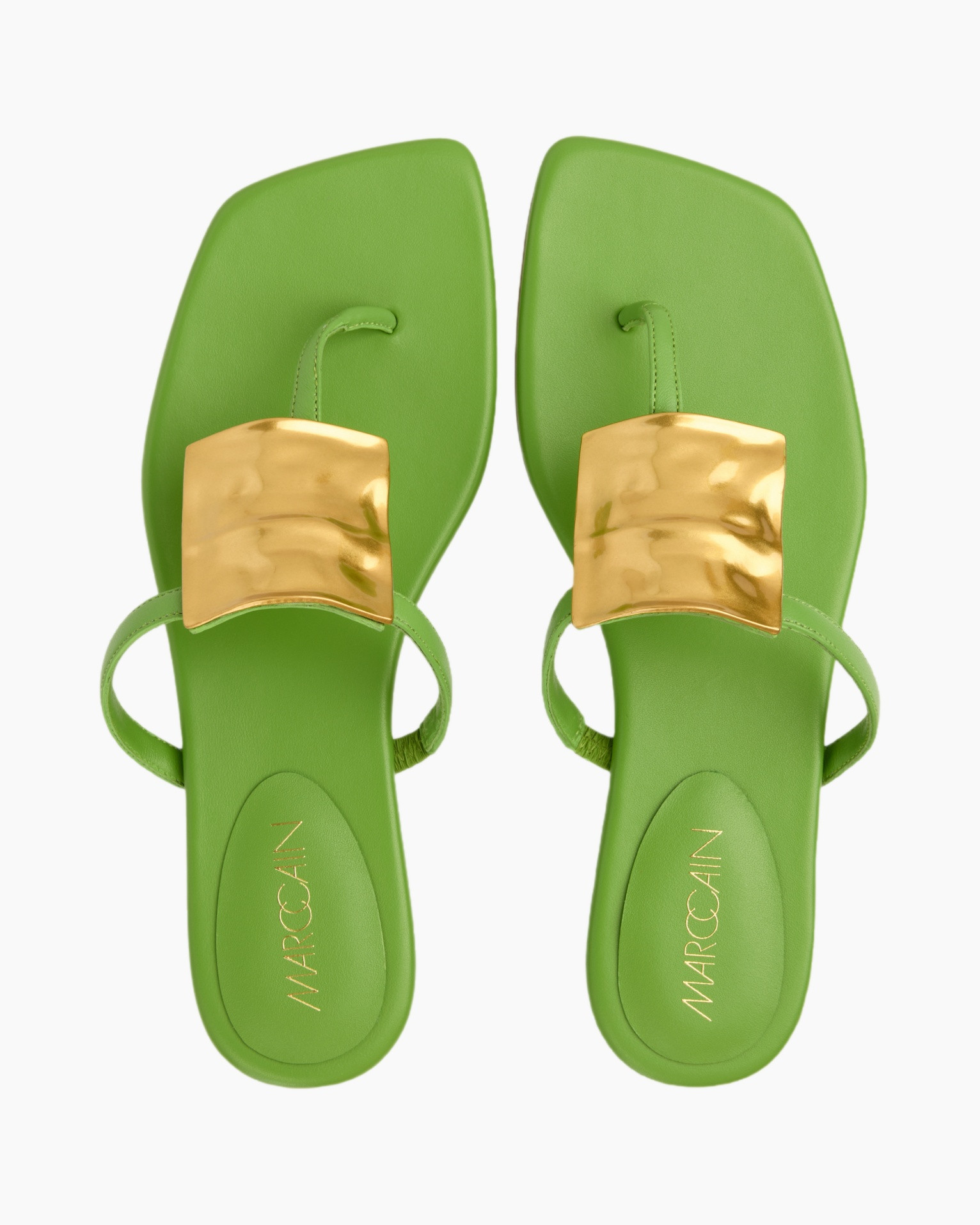 sandalen, sandaaltjes, groen, toe-post, gouden accent, sandalen, vlinderdas, teenslippers, groen, riem band