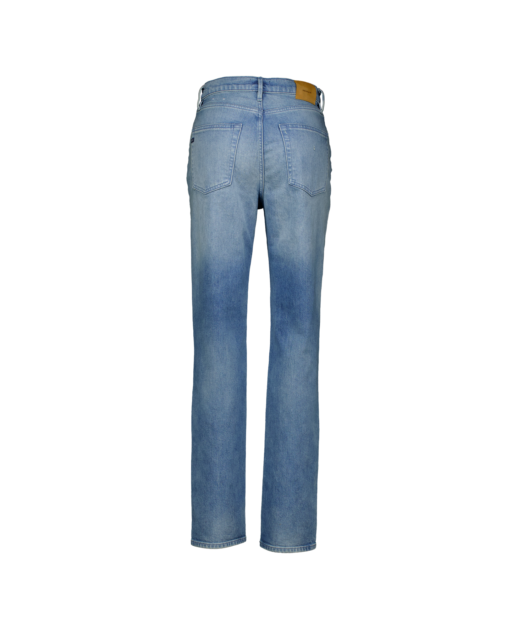 jeans, denim, blauw, recht, vijfzakken