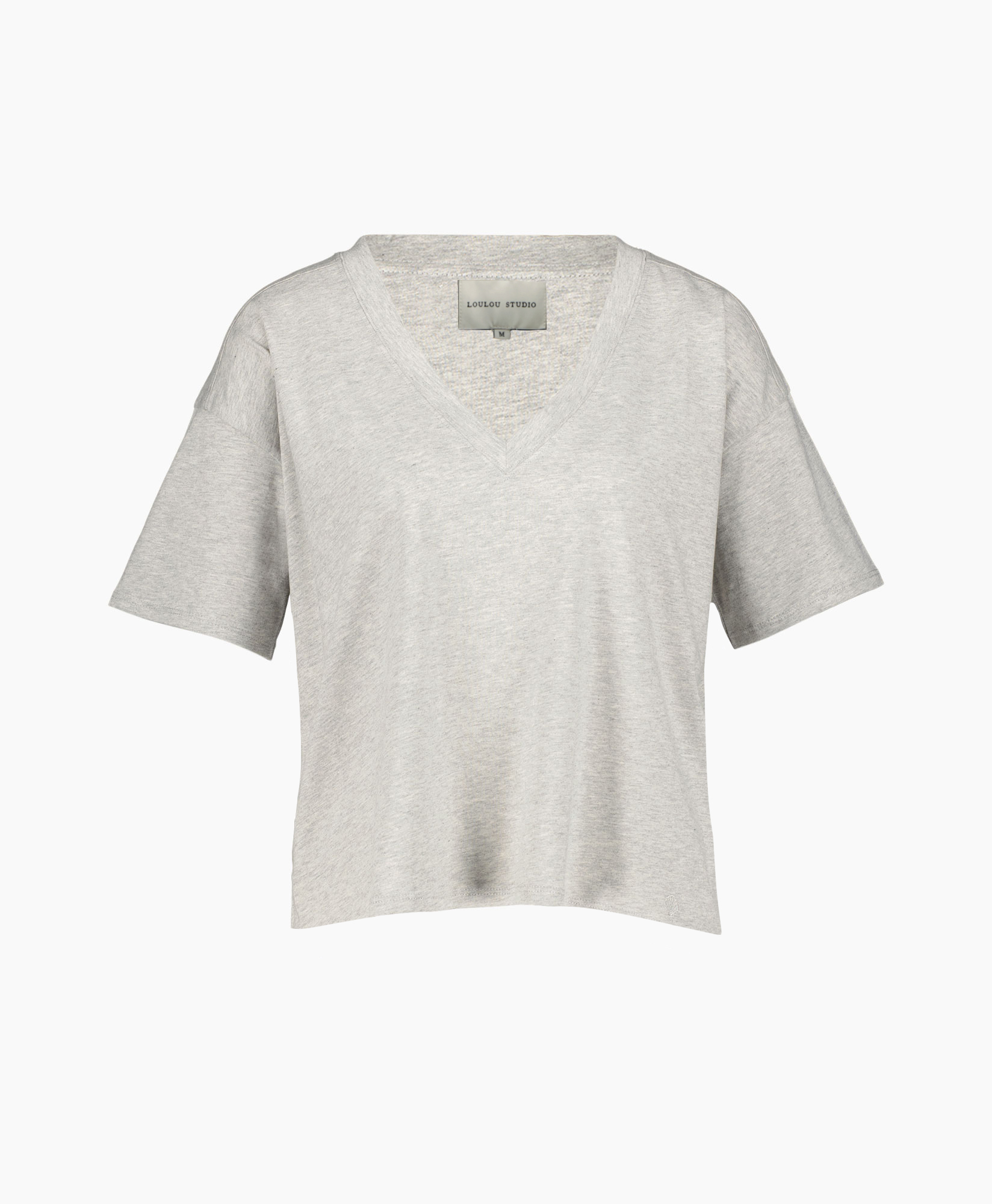 Loulou Studio T-shirt Korte Mouw Faaa Grijs