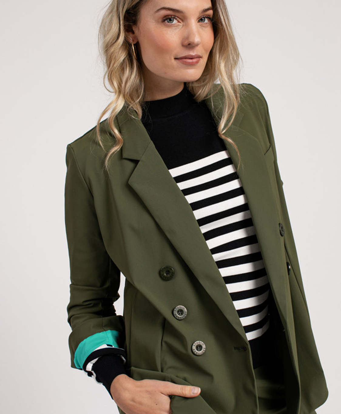 Studio Anneloes Blazer Violet Bonded Groen