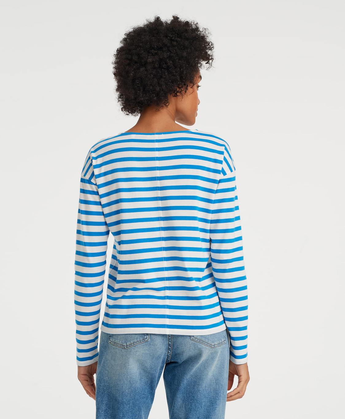 Opus T-shirt Santio Blauw