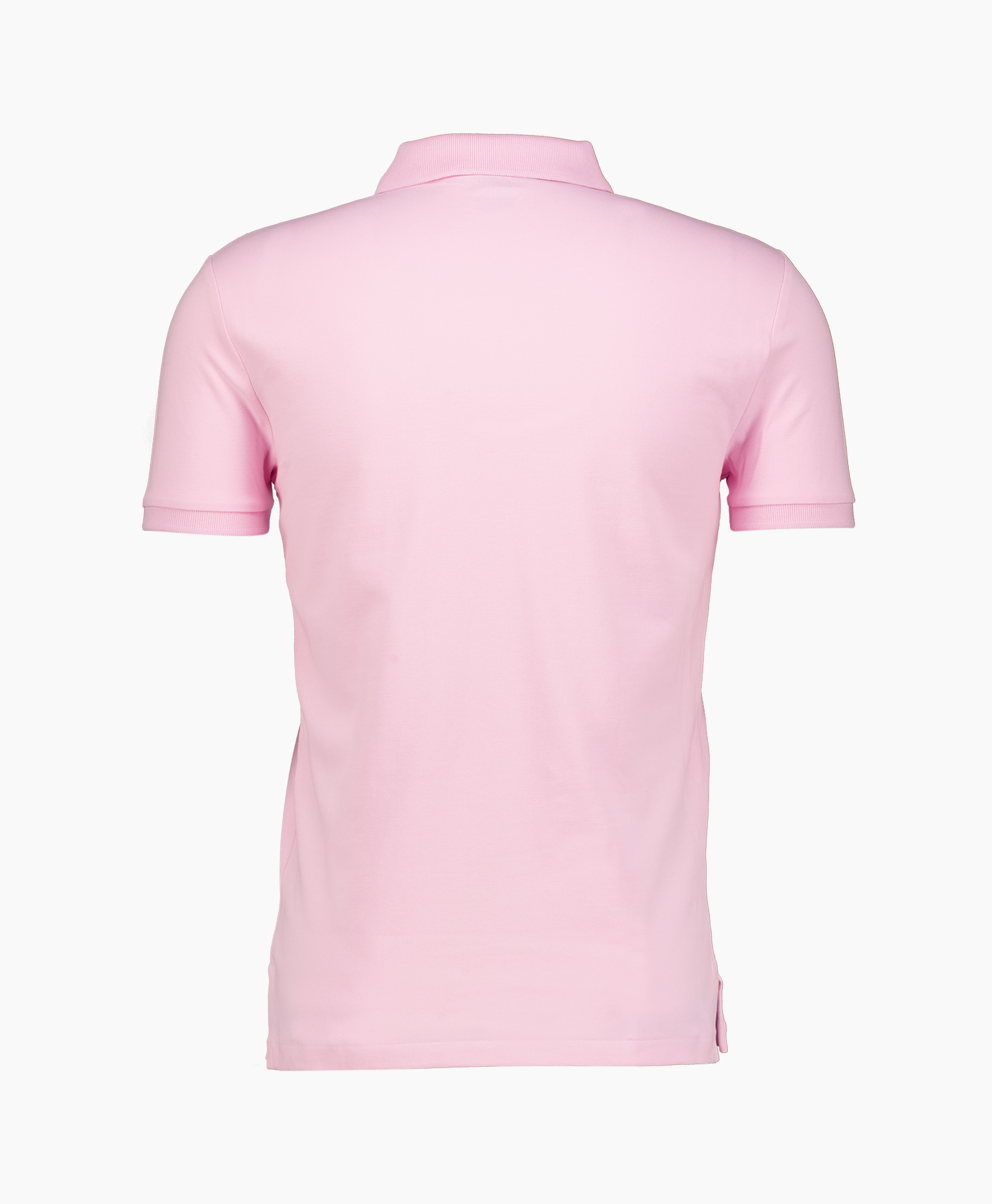 poloshirt, roze, korte mouwen, kraag, logo borduursel