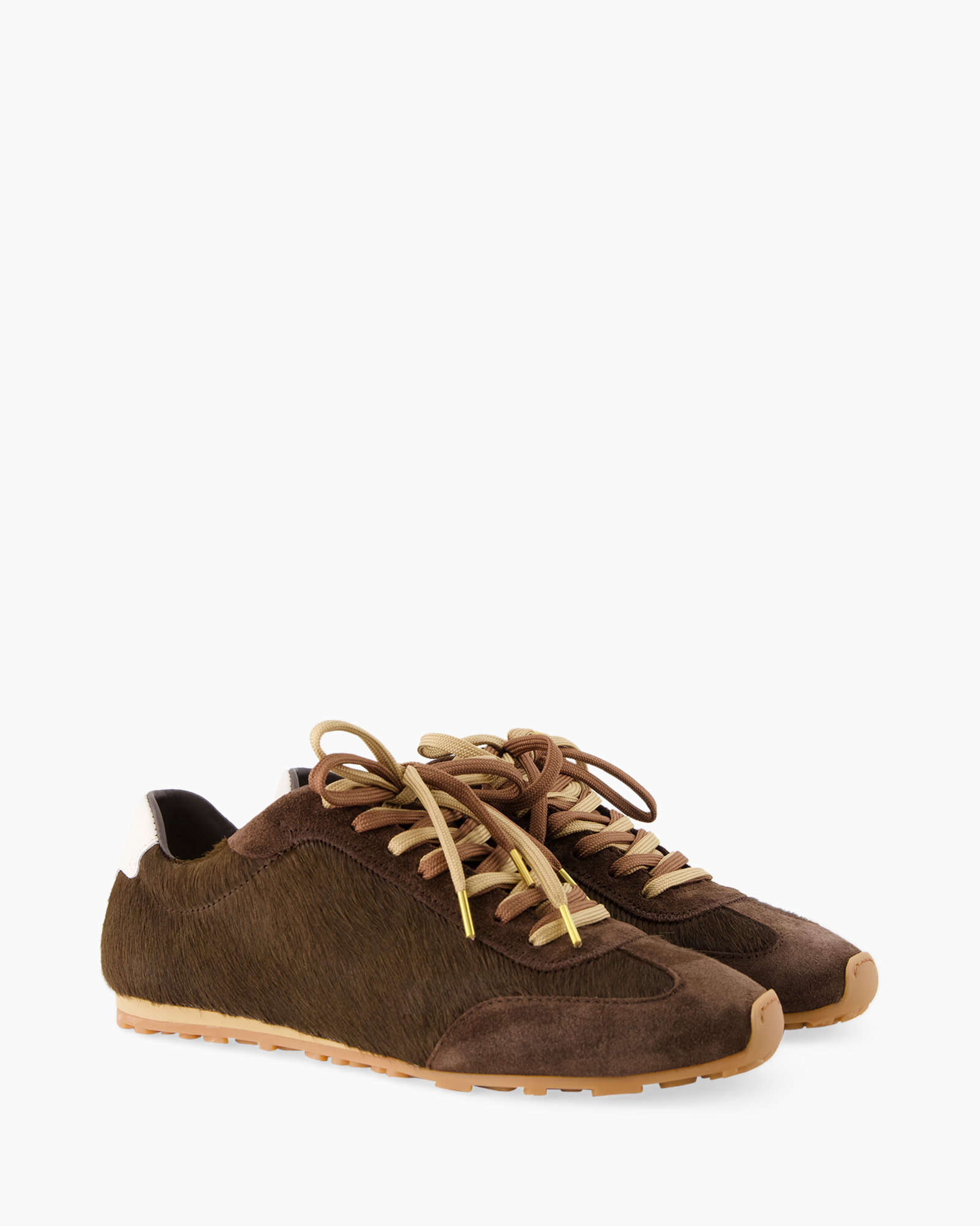 shoes, sneaker, brown, suede, laces