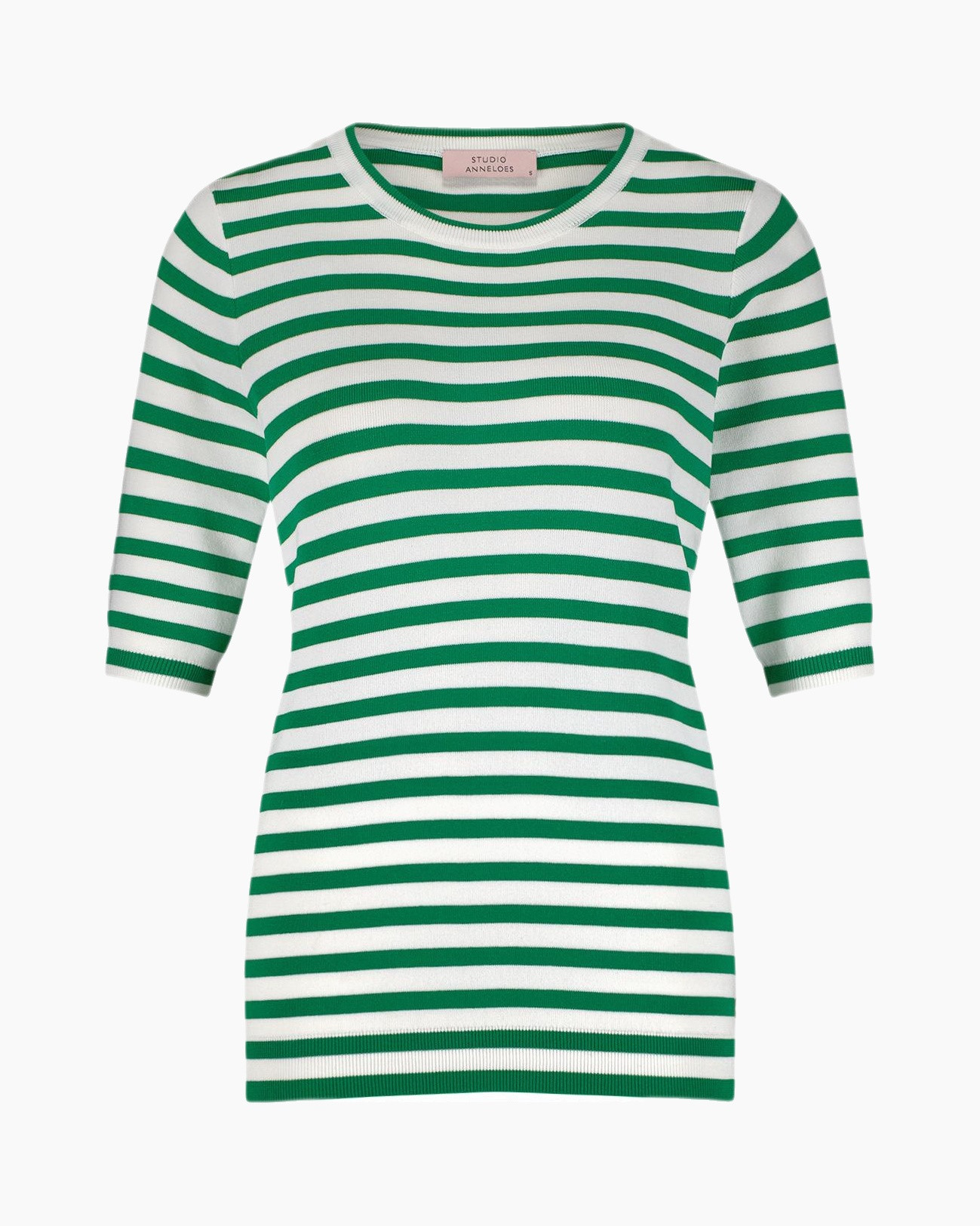 Pullover Luna Ssl Stripe Groen
