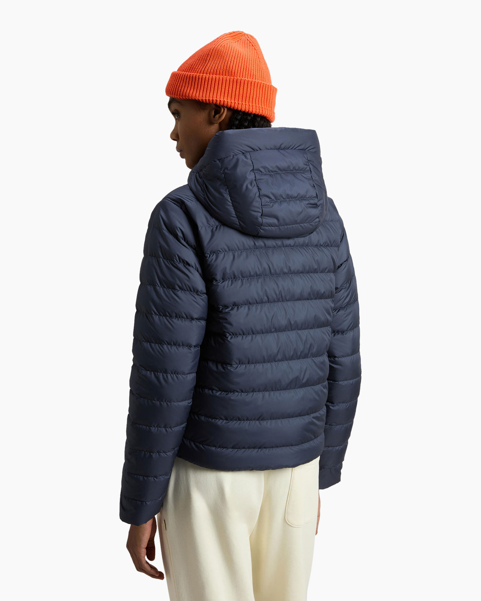 Jack Quilted Hooded  Blauw