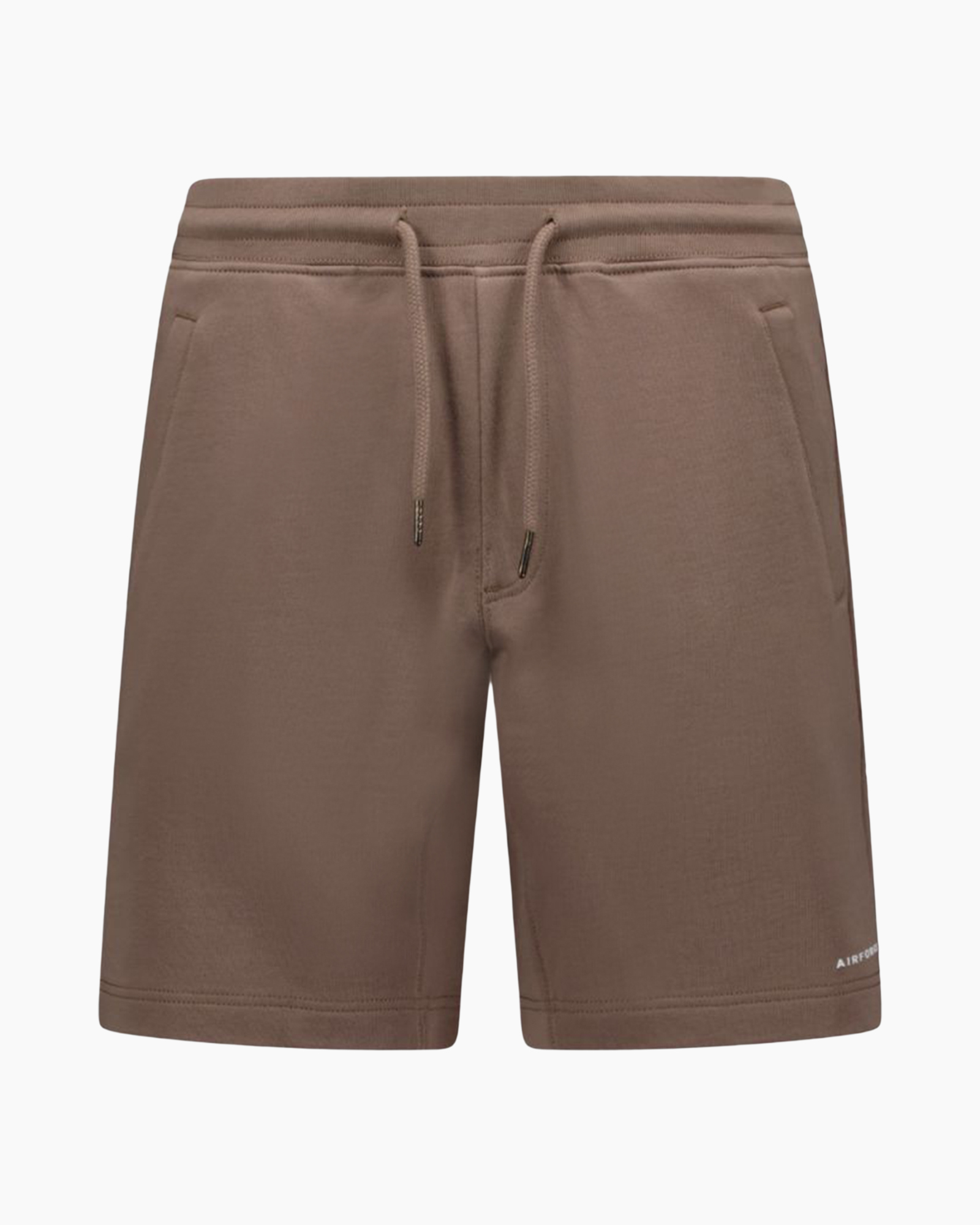 shorts, drawstring, brown, knee-length, pockets