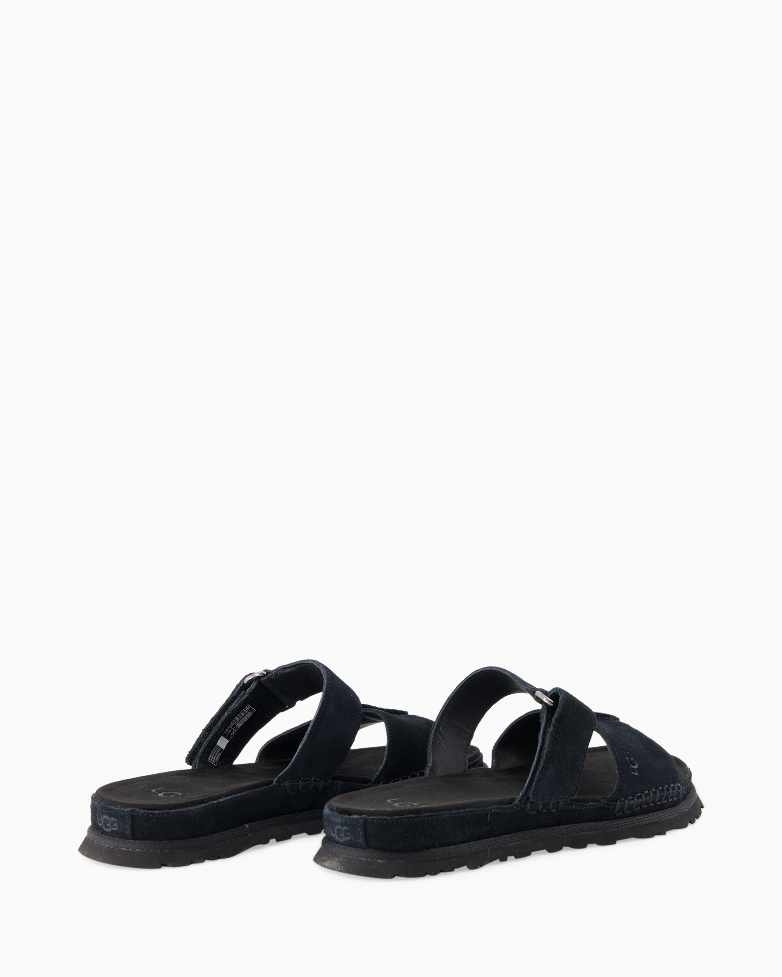 sandalen, open-toe, slepend, twee-band, marineblauw