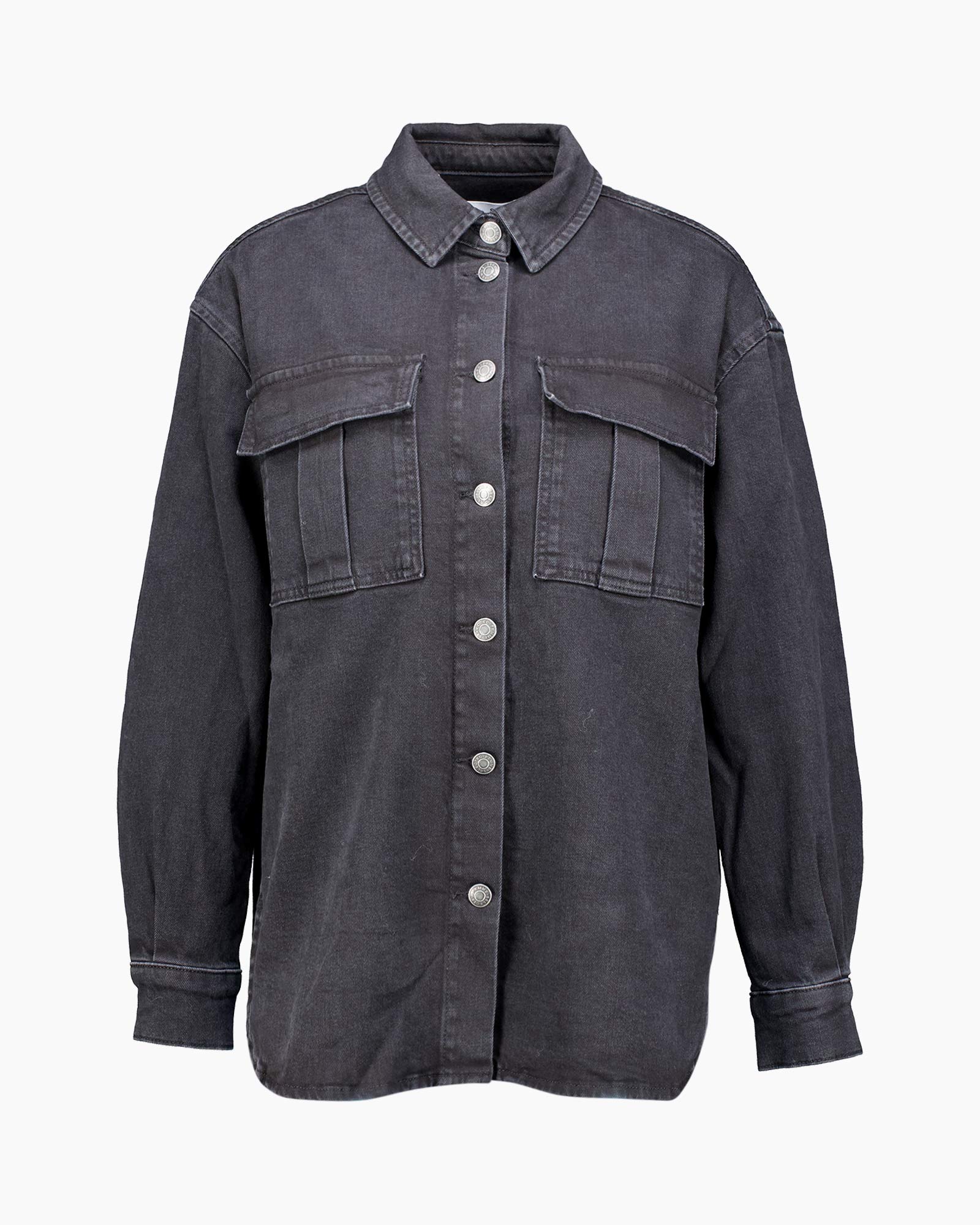 T-shirt Iyana Ls Oversized Shirt Zwart