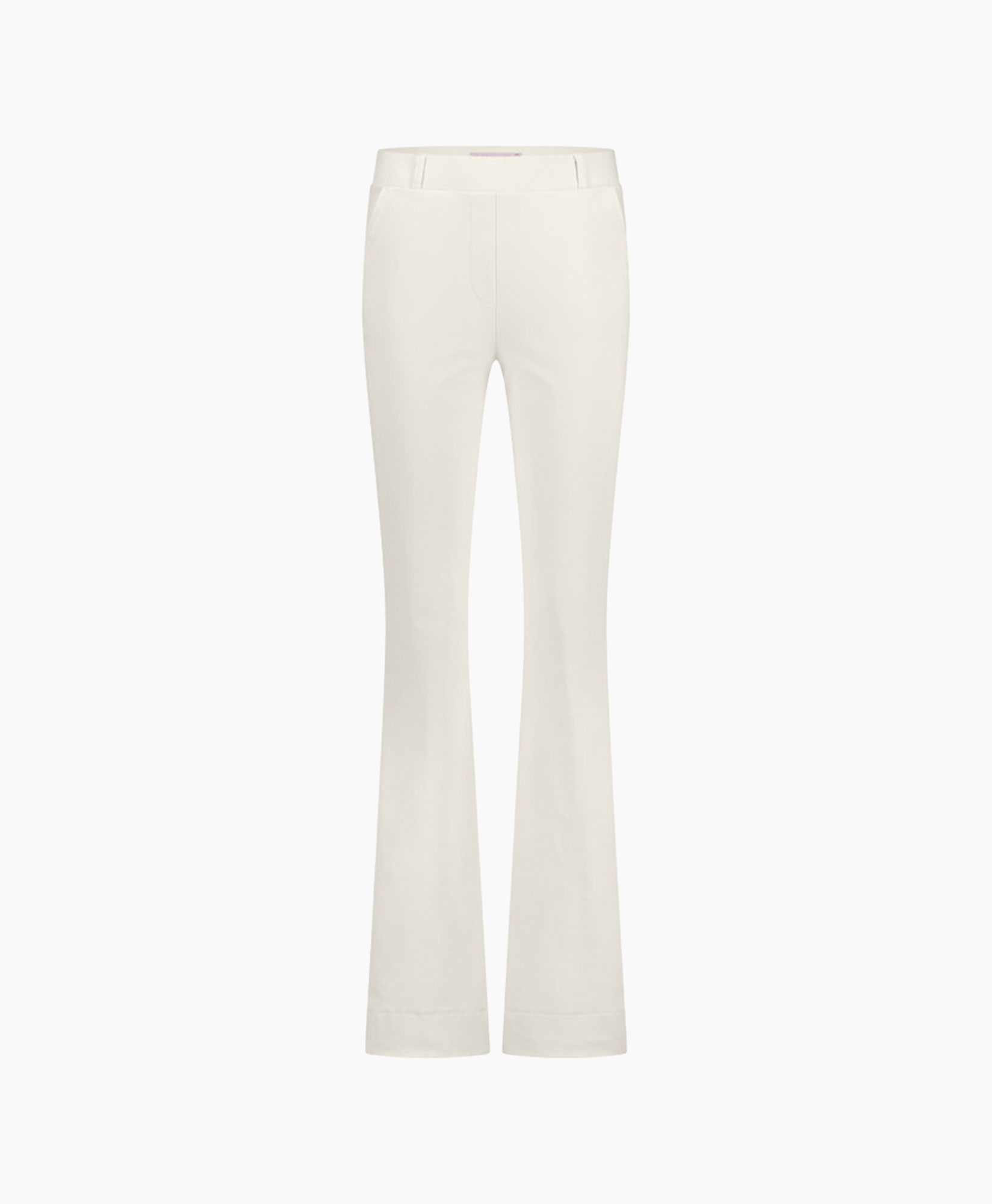 Broek Flair Bonded Trousers Off White