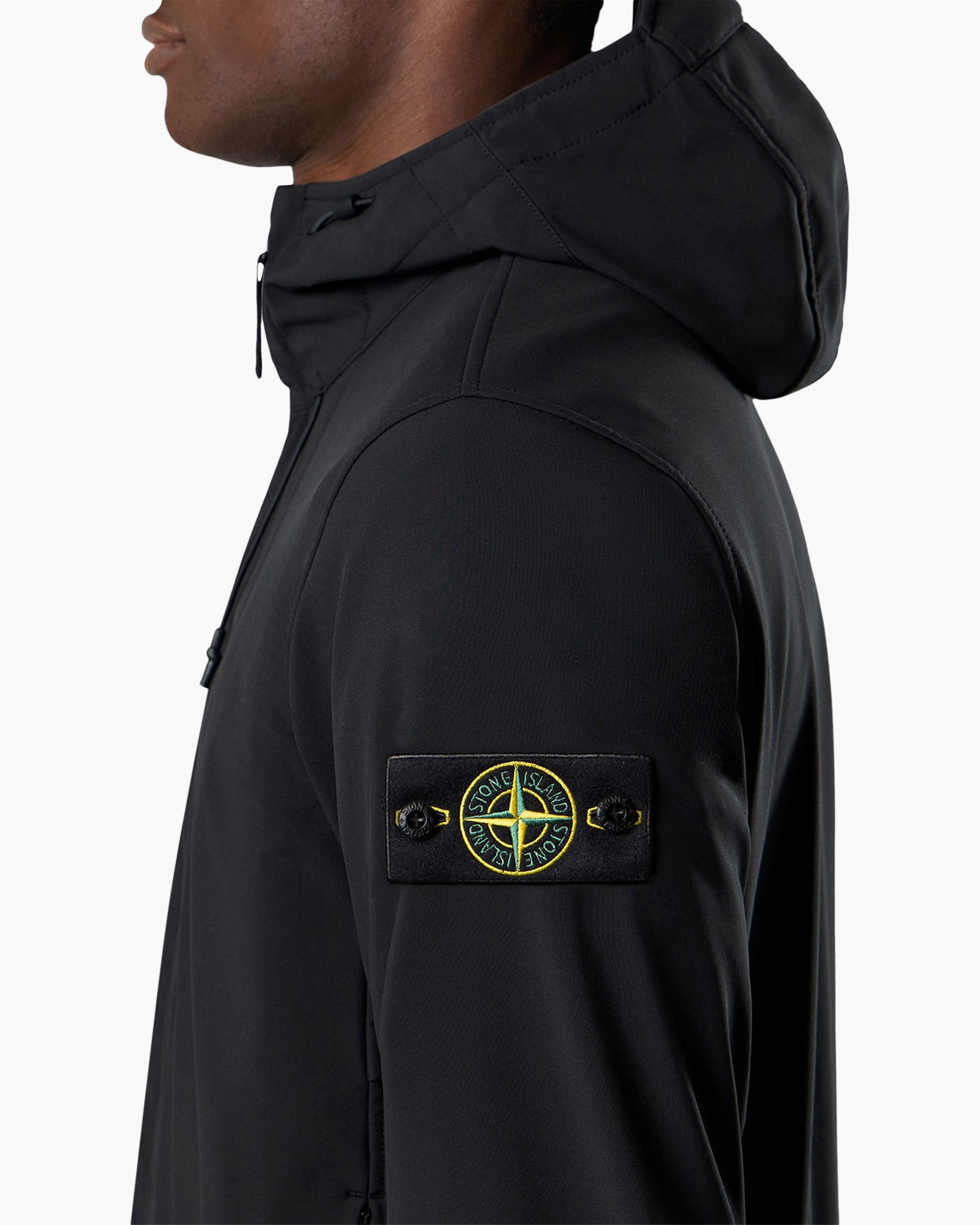 jasjak, hooded, patch, patchlogo, donker kleur