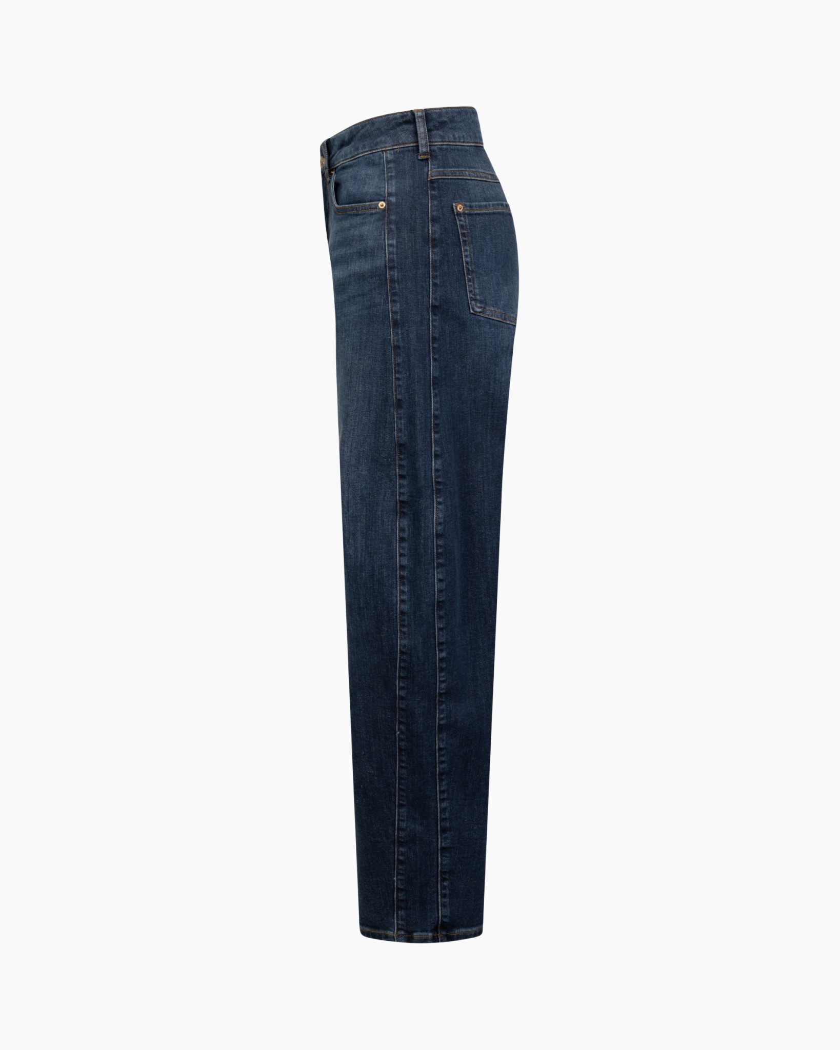 spijkerbroek, denim, broek, blauw, rechtmodel