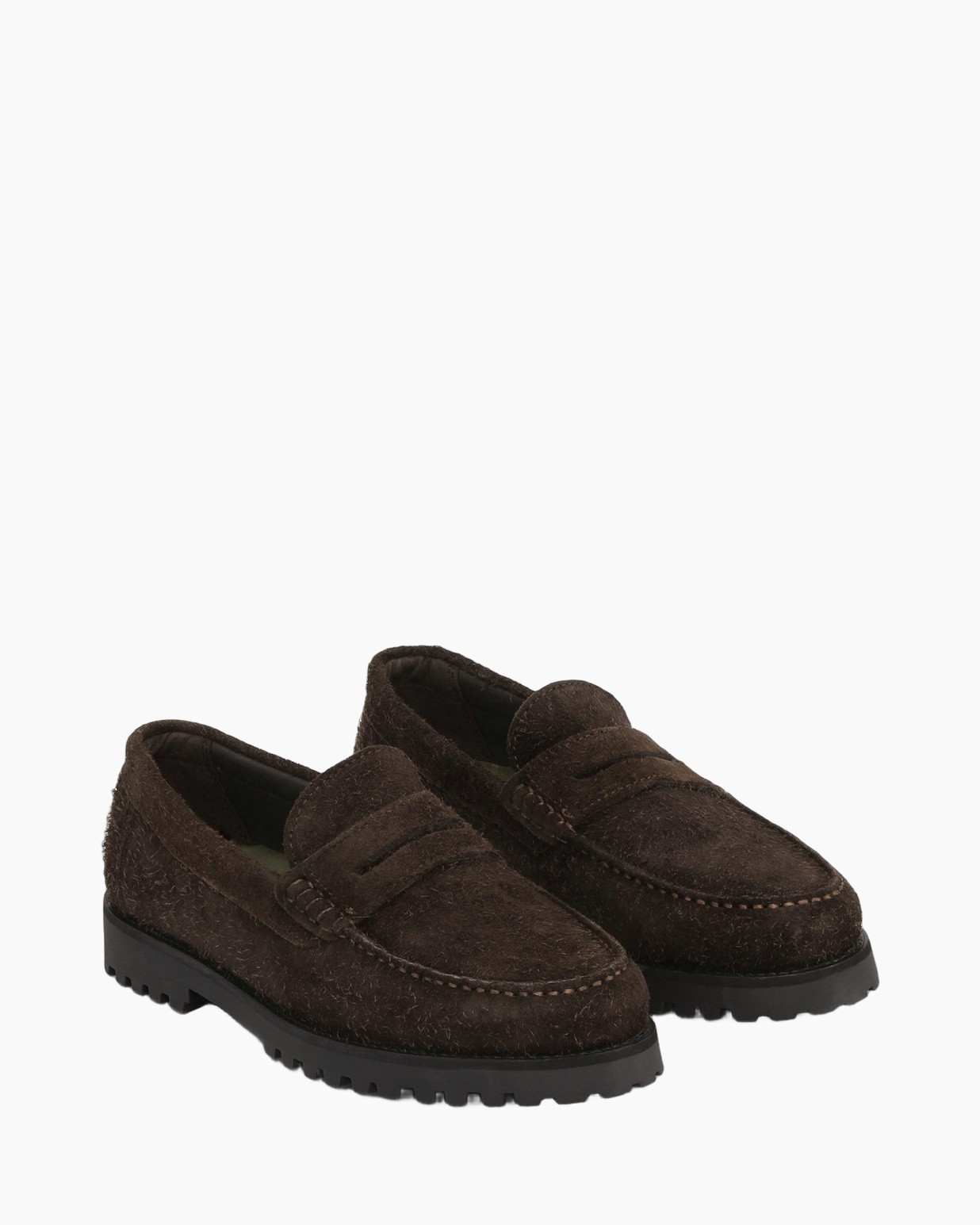 schoen, loafers, moccasin, bruin, suède, lomp, slip-on, mocassin, suede, bruin