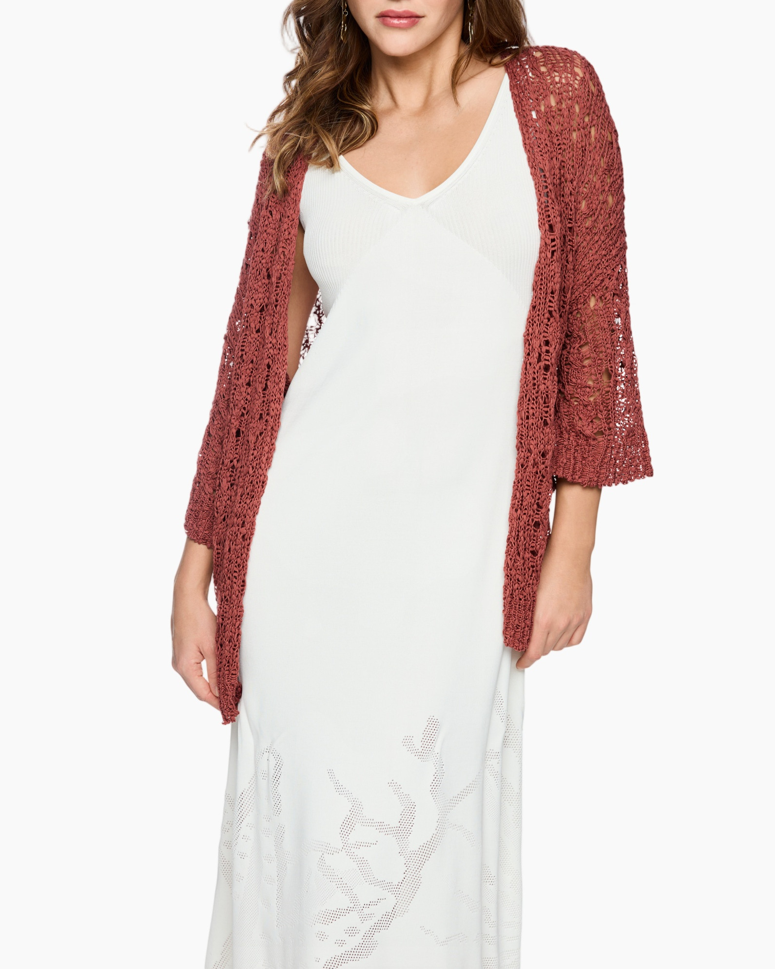 shawl, cardigan, romantic, crochet, white dress