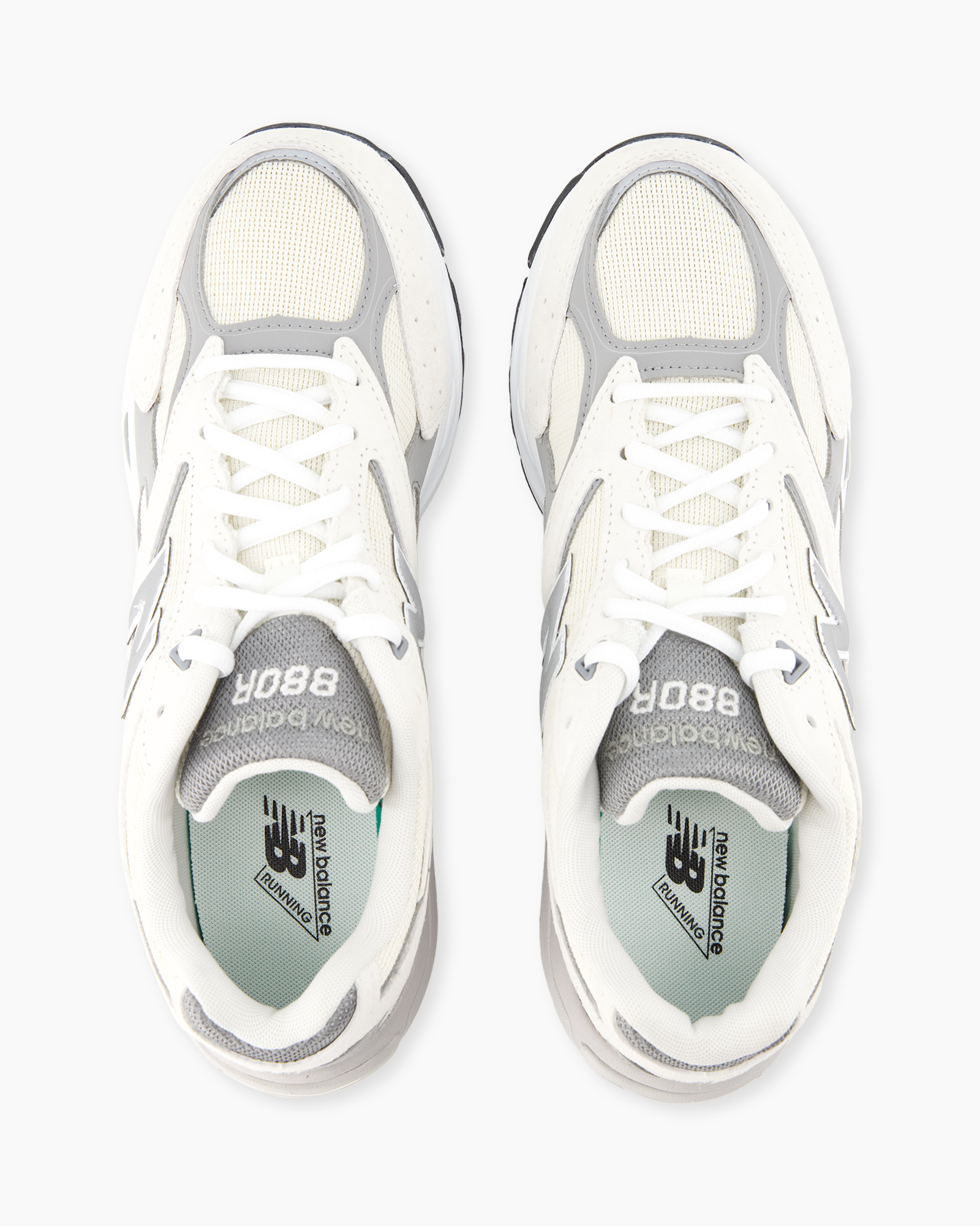 sneakers, sportschoenen, hardloopschoenen, wit/grijs, veters