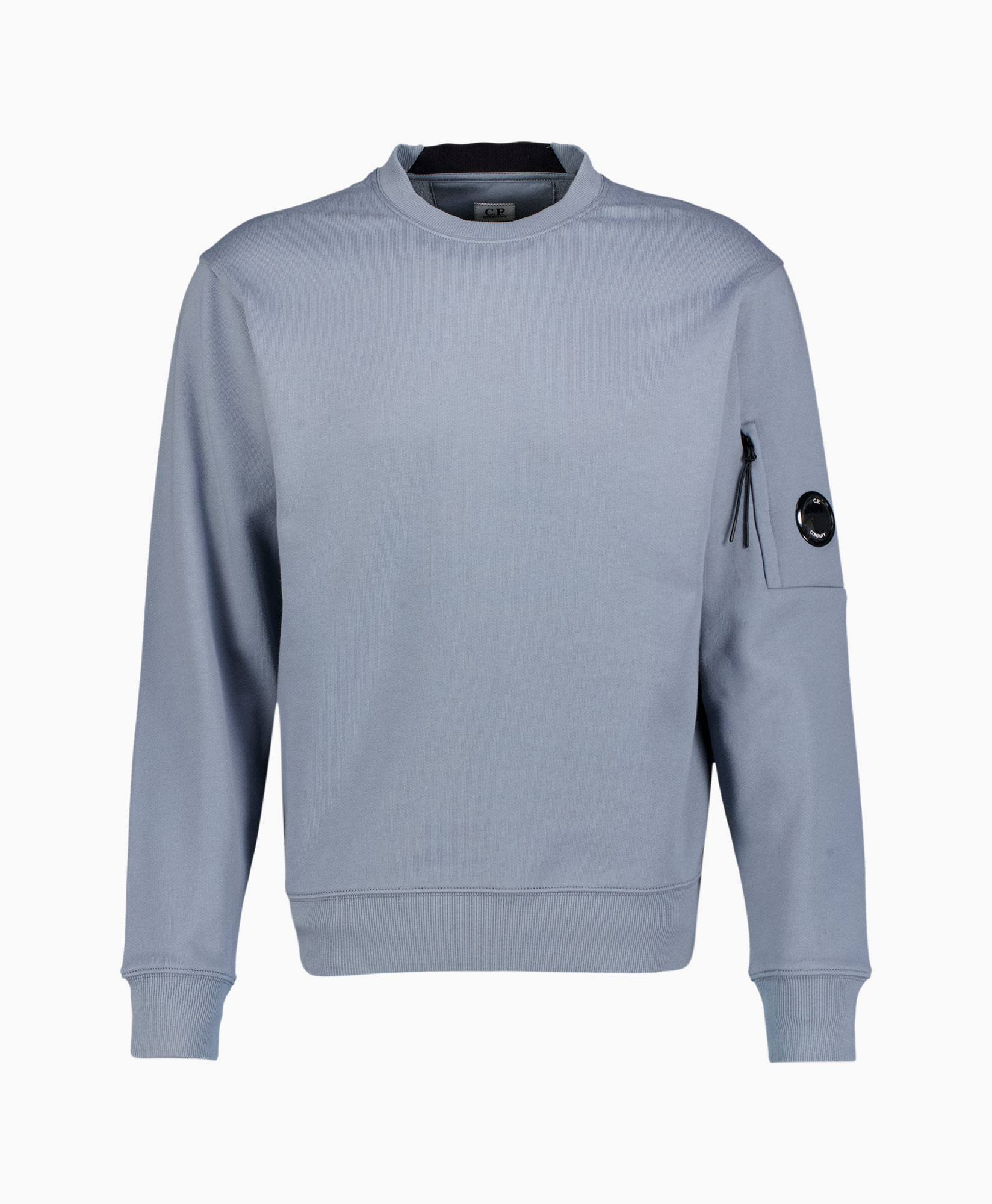 Sweater Diagnanal Fleece Crewneck Grijs
