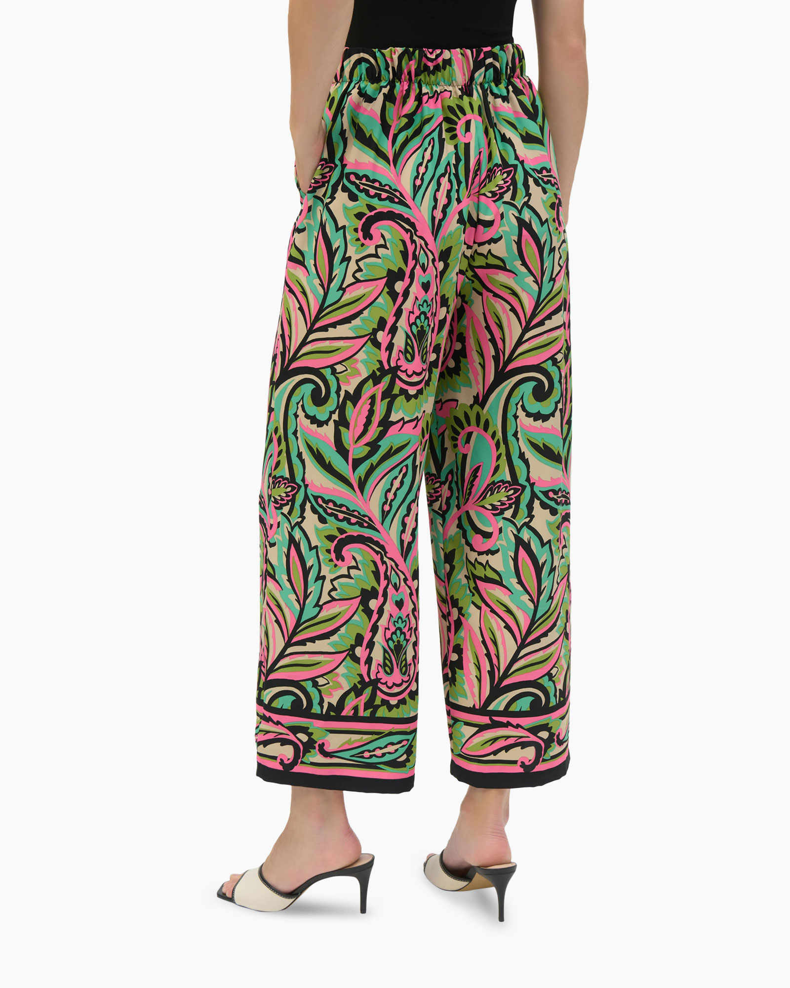 Broek Long Print Zwart