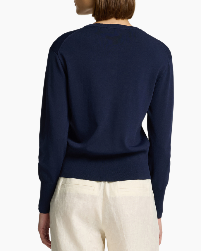 Vest Calo Ls Knit Cardigan Ex Grijs