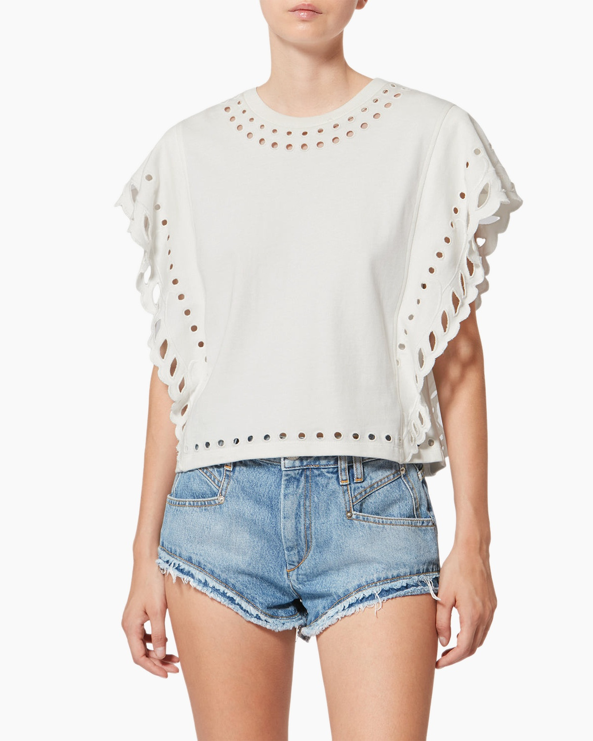 Blouse, Clothing, Shorts